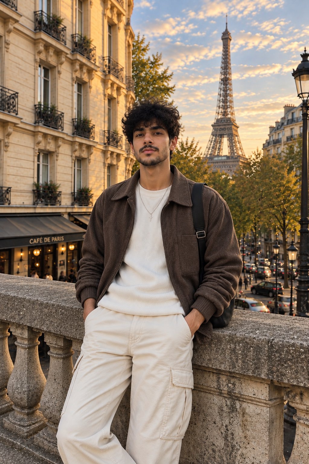Paris Travel Portrait Smartphone Photo — AI image prompt — GPT Image 2.5 — Fashion, Portrait, Cityscape - 3