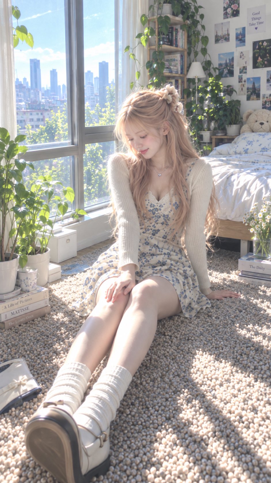 Sunlit Bedroom Girl Phone Snapshot — AI image prompt — GPT Image 2 — Cinematic, Fashion, Portrait - 3