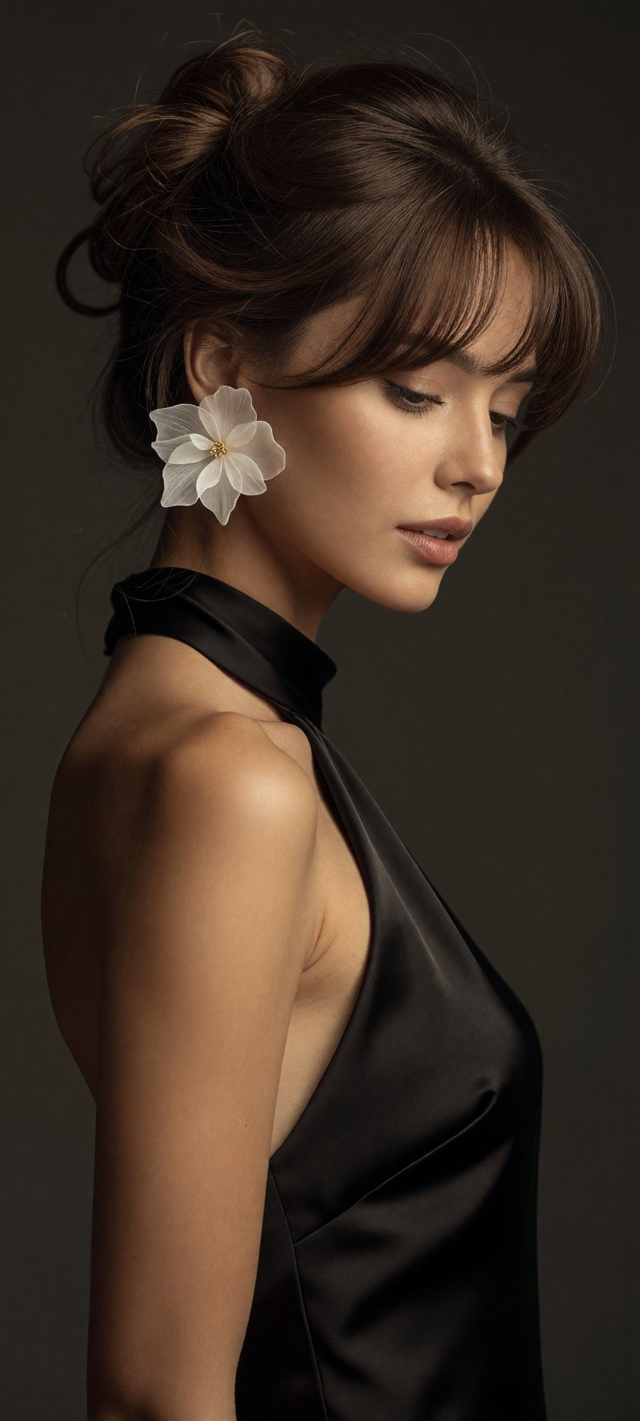 하이패션 무드 스튜디오 포트레이트 — AI image prompt — Grok Imagine 2 — Cinematic, Fashion, Portrait - 4