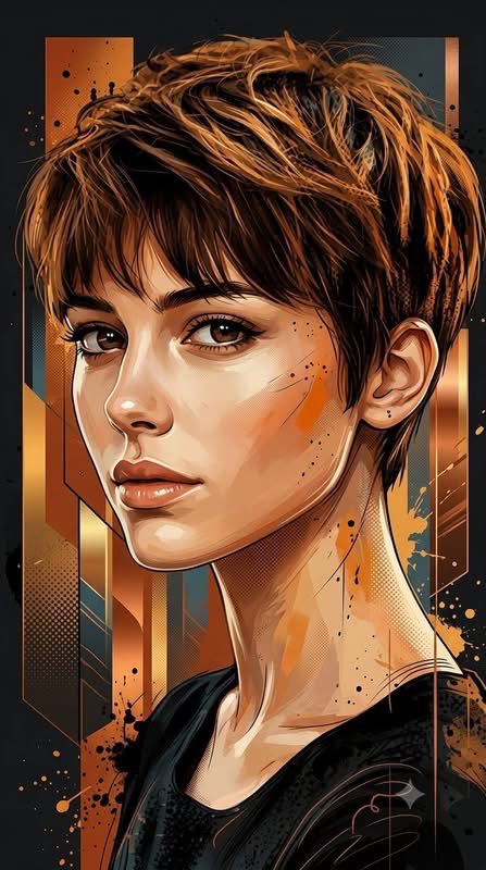 Mixed-Media Digital Illustration Portrait Style — AI image prompt — Nano Banana Pro — Abstract, Digital Art, Cinematic - 3