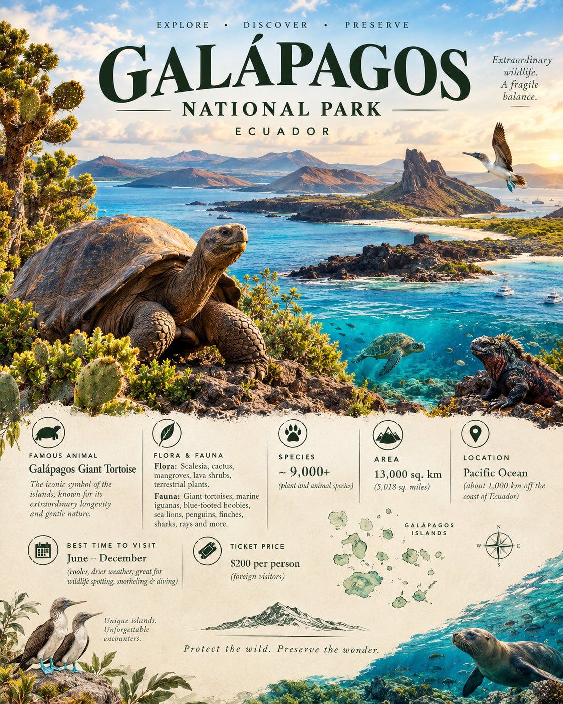 National Park Travel Infographic Poster — AI image prompt — GPT Image 2.5 — Nature, Poster, Landscape - 2