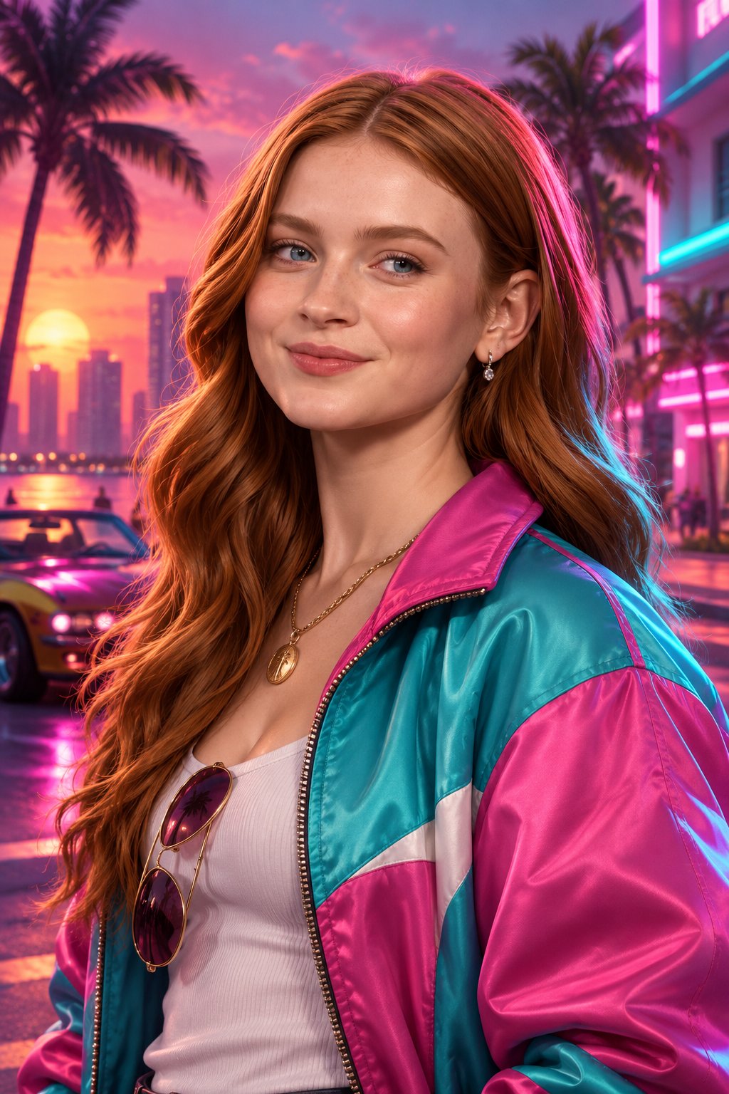 80s Vice City 3D Character Portrait — AI image prompt — GPT Image 2.5 — Character, 3D Render, Portrait - 2