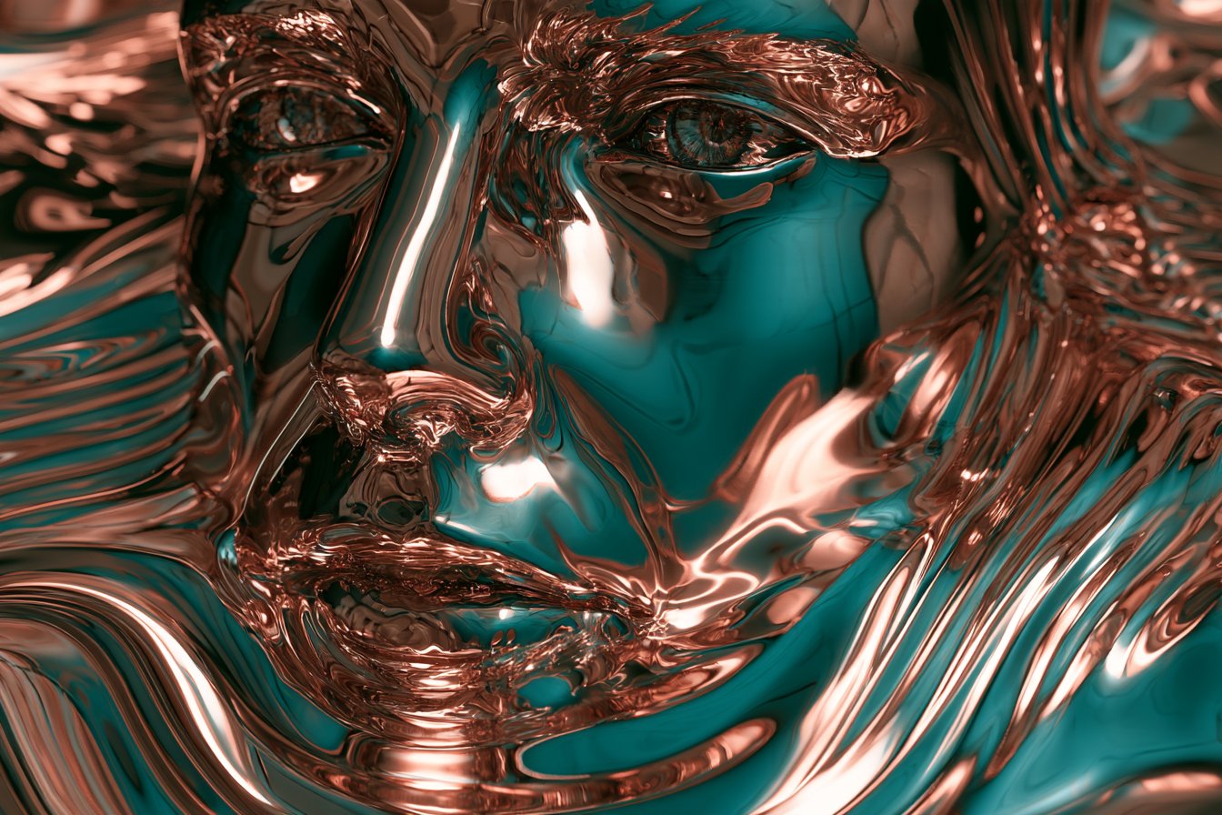 Liquid Crystal Holographic Morphology — AI image prompt — GPT Image 2.5 — Abstract, Sci-Fi, Neon - 3