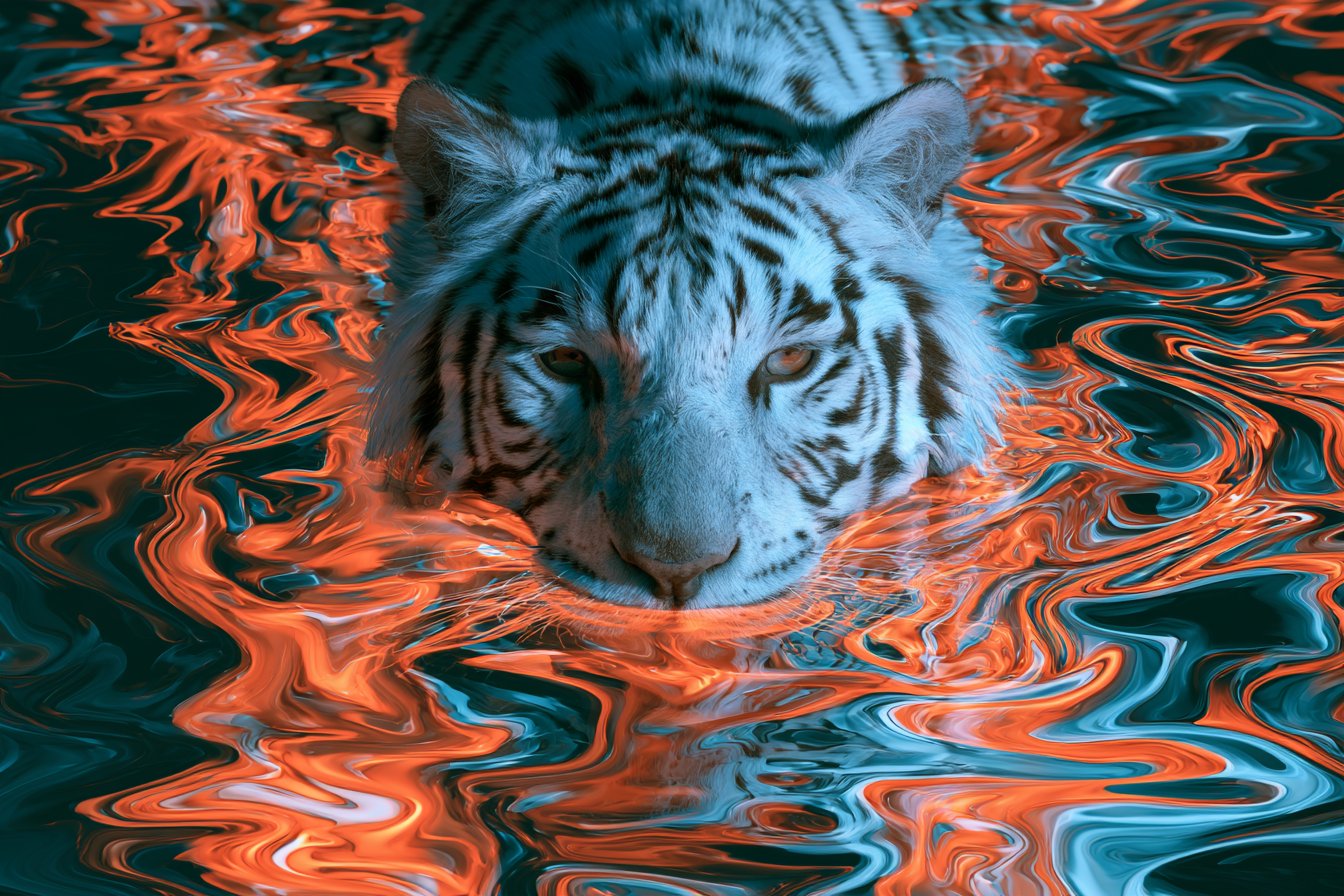 Liquid Crystal Holographic Morphology — AI image prompt — GPT Image 2.5 — Abstract, Sci-Fi, Neon - 4