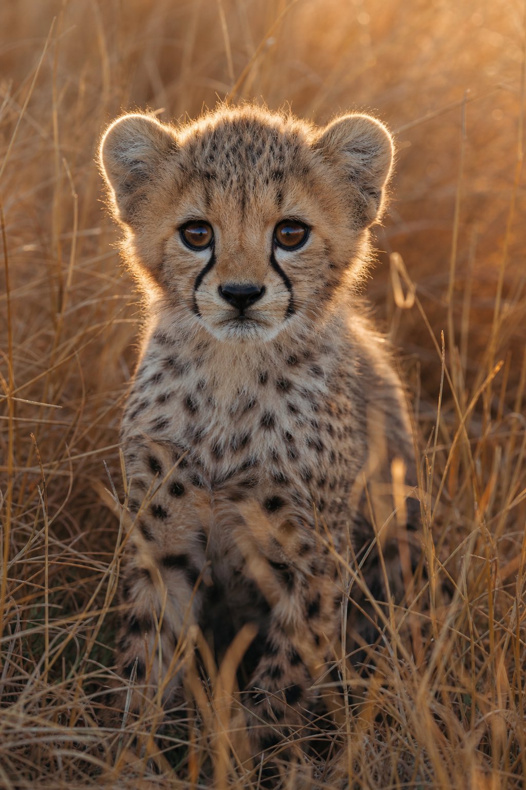 Hyper-realistic cheetah cub at sunrise — AI image prompt — GPT Image 2 — Nature, Animals, Realistic - 2