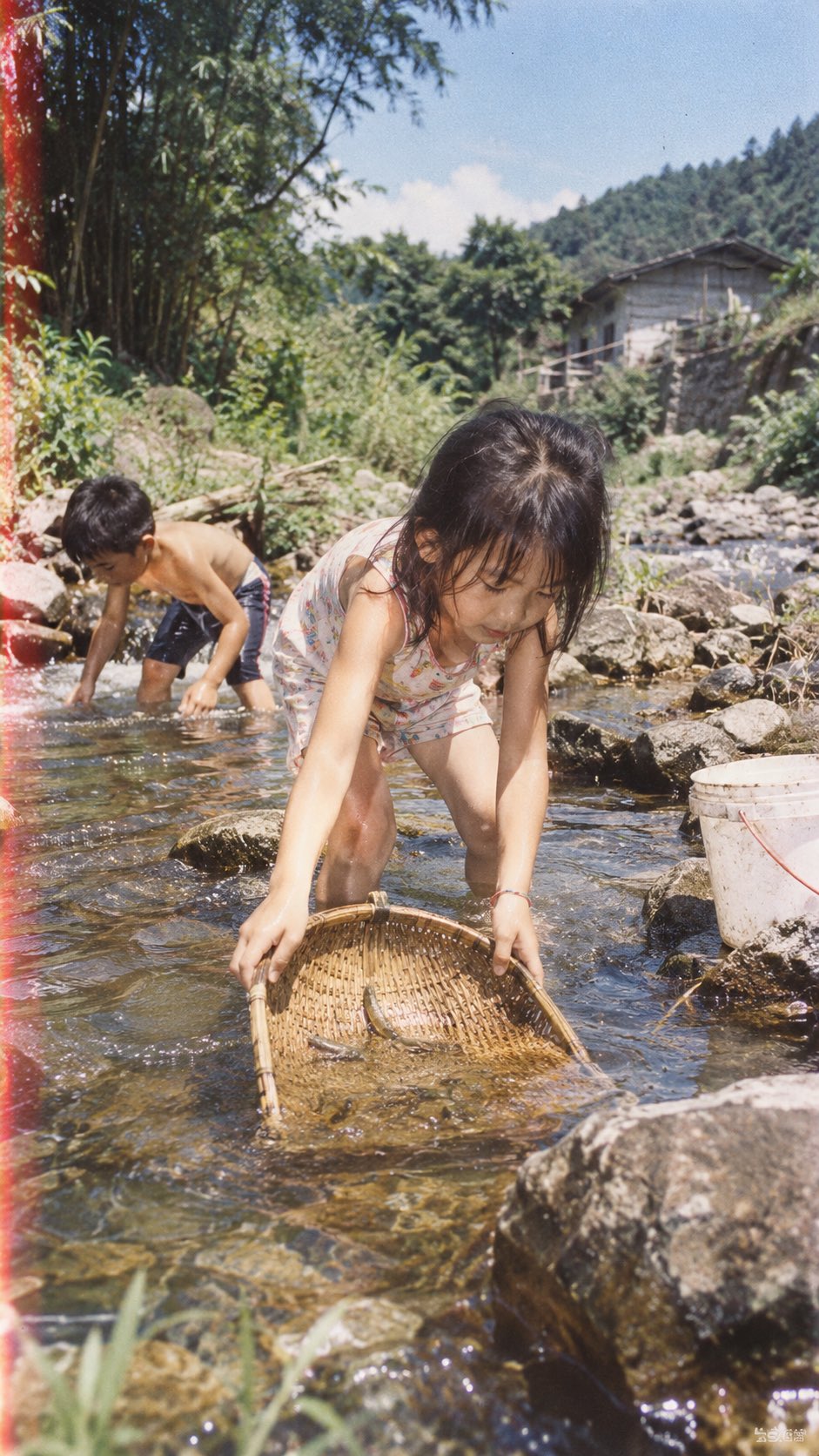 90s Chinese Rural Childhood Film Photo — AI image prompt — GPT Image 2.5 — Nature, Vintage, Realistic - 1