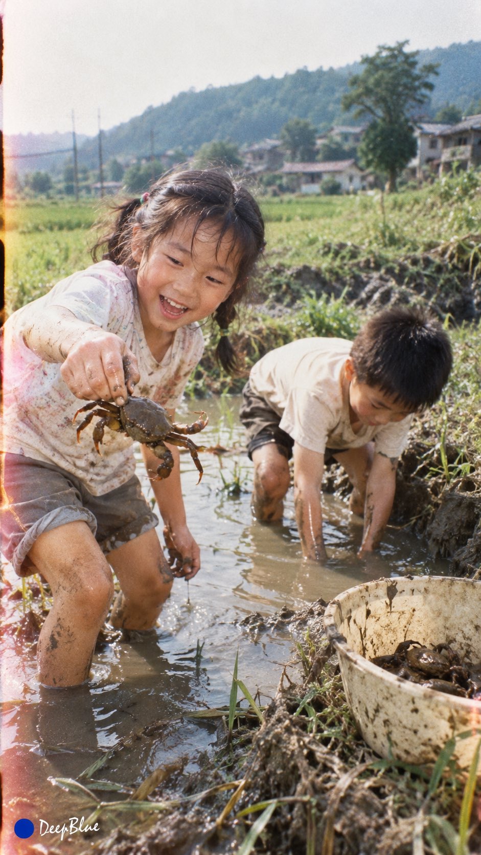 90s Chinese Rural Childhood Film Photo — AI image prompt — GPT Image 2.5 — Nature, Vintage, Realistic - 2