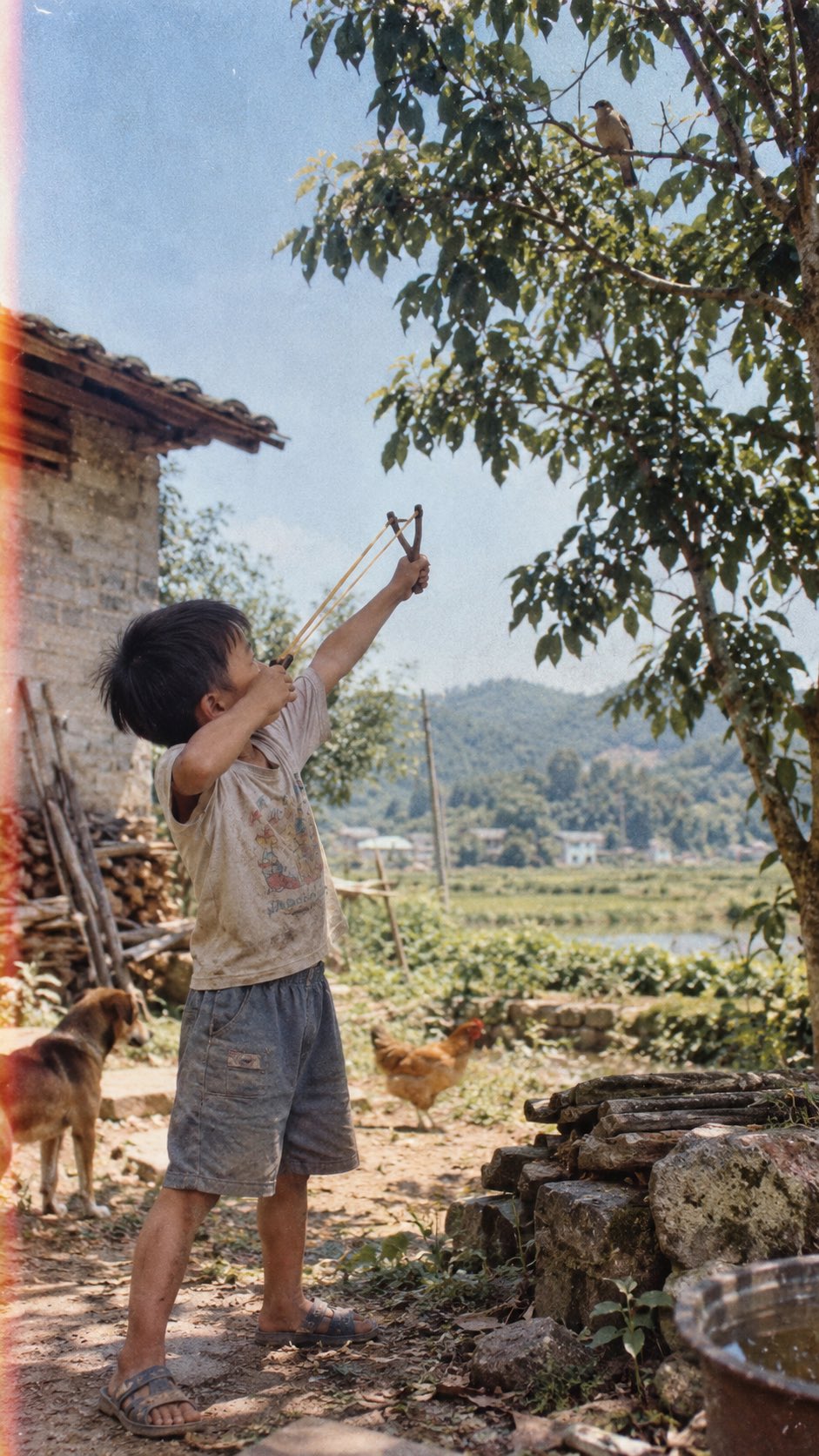 90s Chinese Rural Childhood Film Photo — AI image prompt — GPT Image 2.5 — Nature, Vintage, Realistic - 4