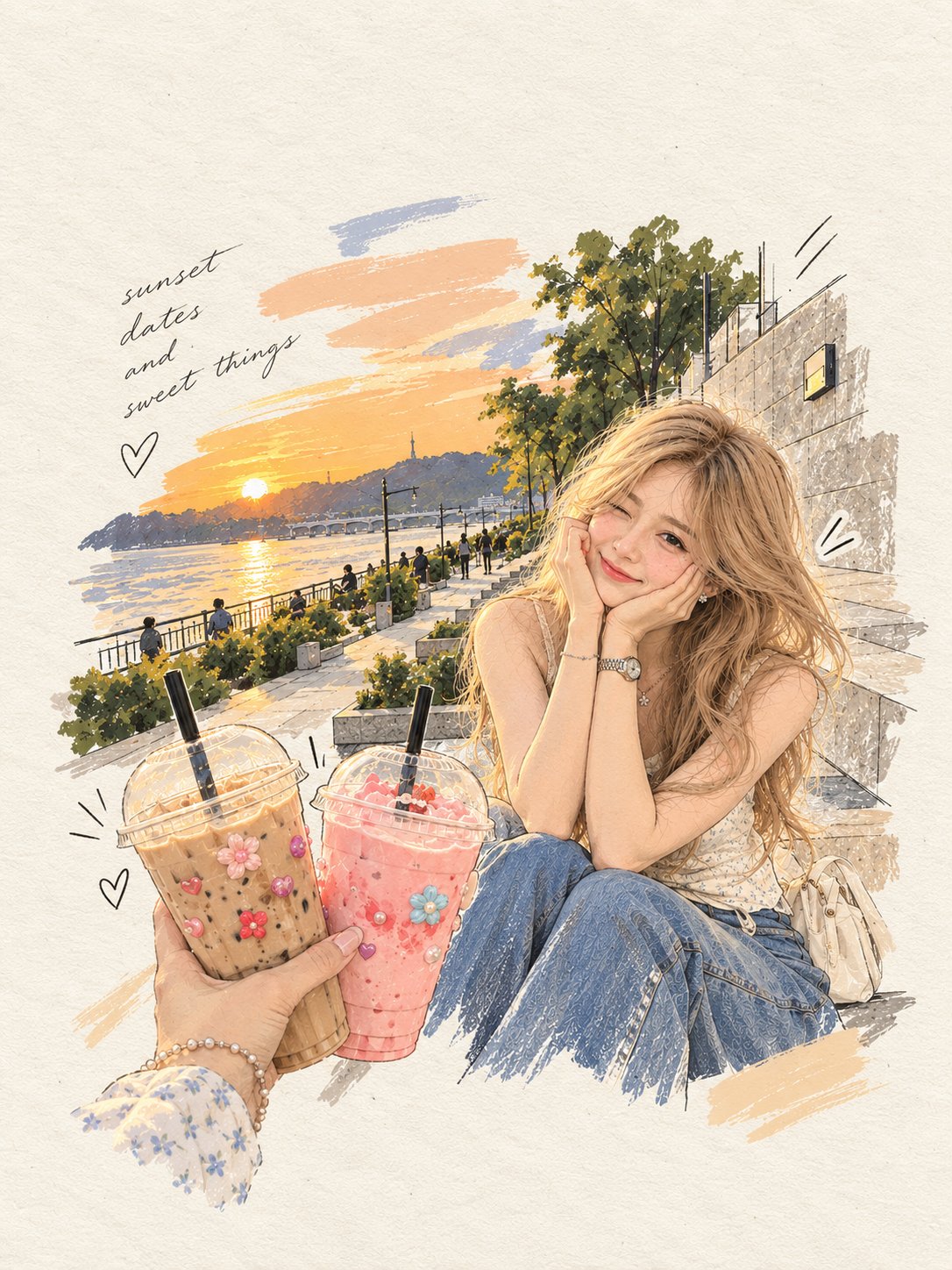 黄色い野花畑の女性 — AI image prompt — GPT Image 2.5 — Cinematic, Portrait, Landscape - 2