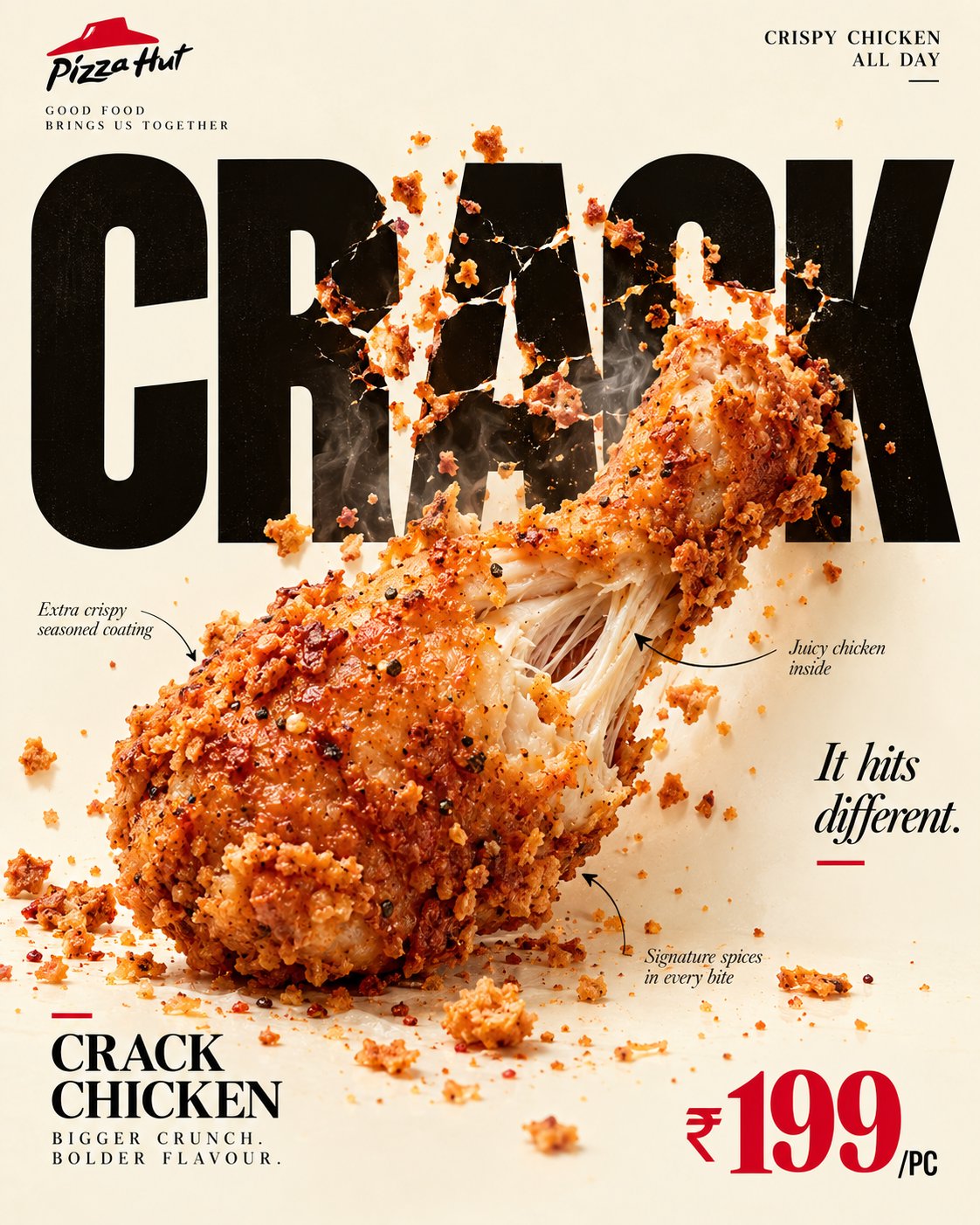 Editorial Food Poster With Typography Interaction — AI image prompt — GPT Image 2.5 — Typography, Poster, Food - 2