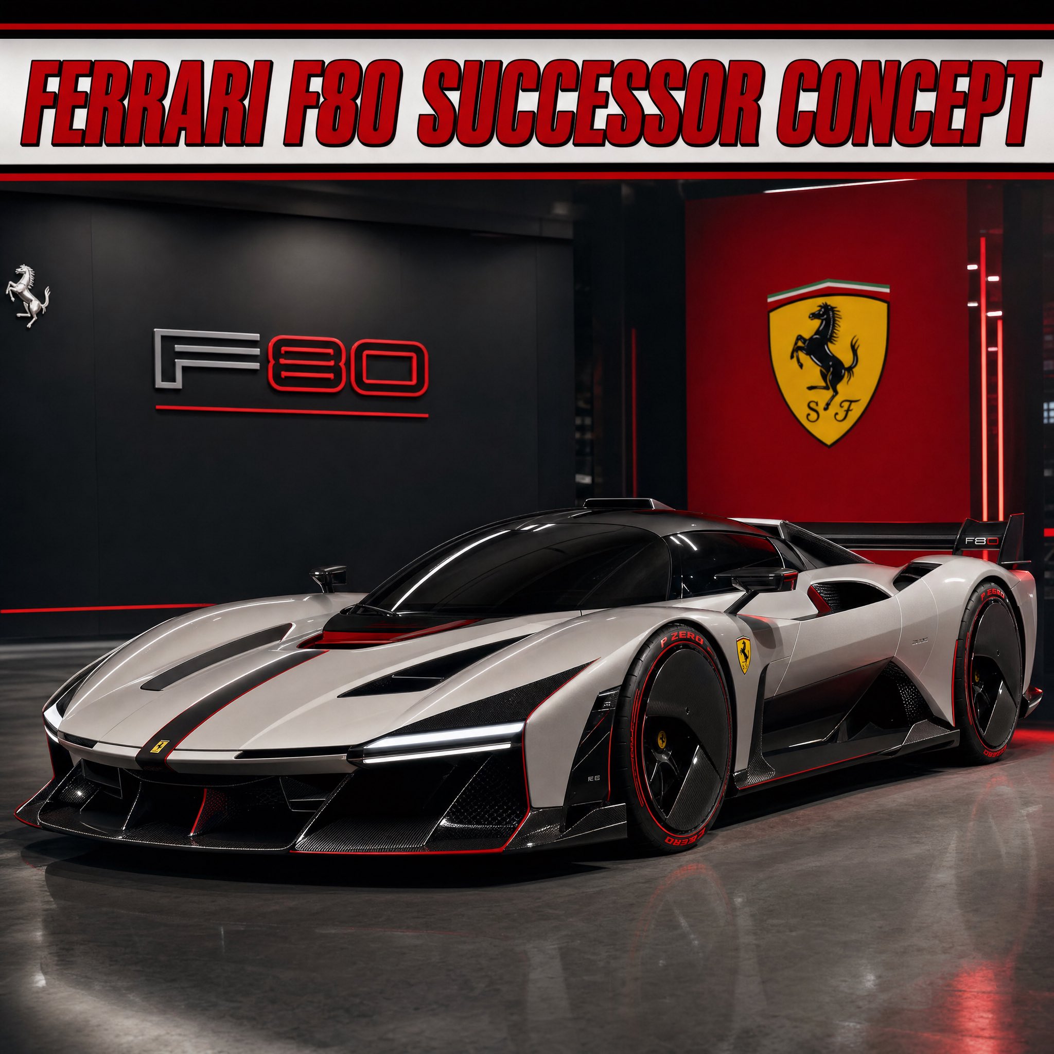 Ferrari F90 Concept Poster — AI image prompt — GPT Image 2 — Poster, Advertising, Vehicles - 2