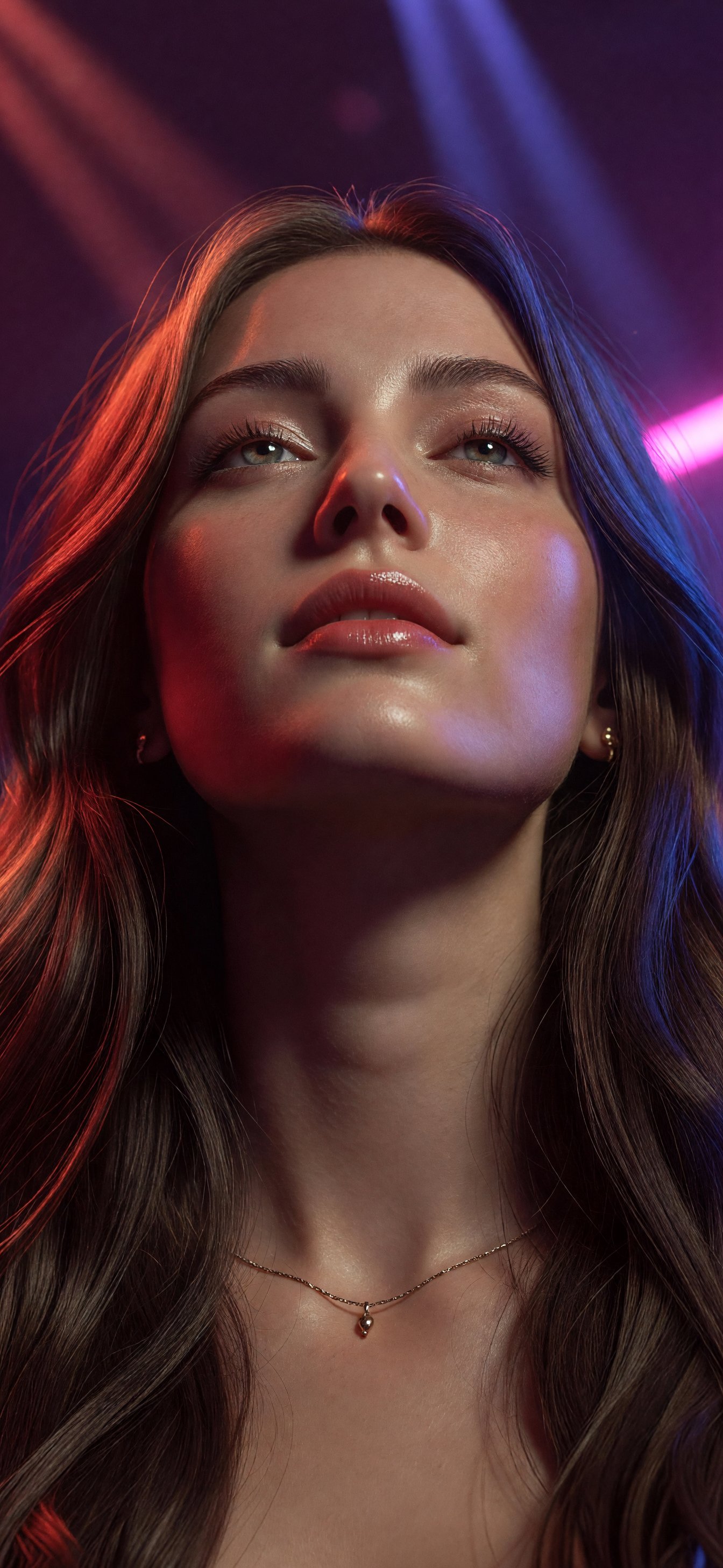 시네마틱 네온 로우앵글 인물 — AI image prompt — Grok Imagine 2 — Cinematic, Portrait, Neon - 3