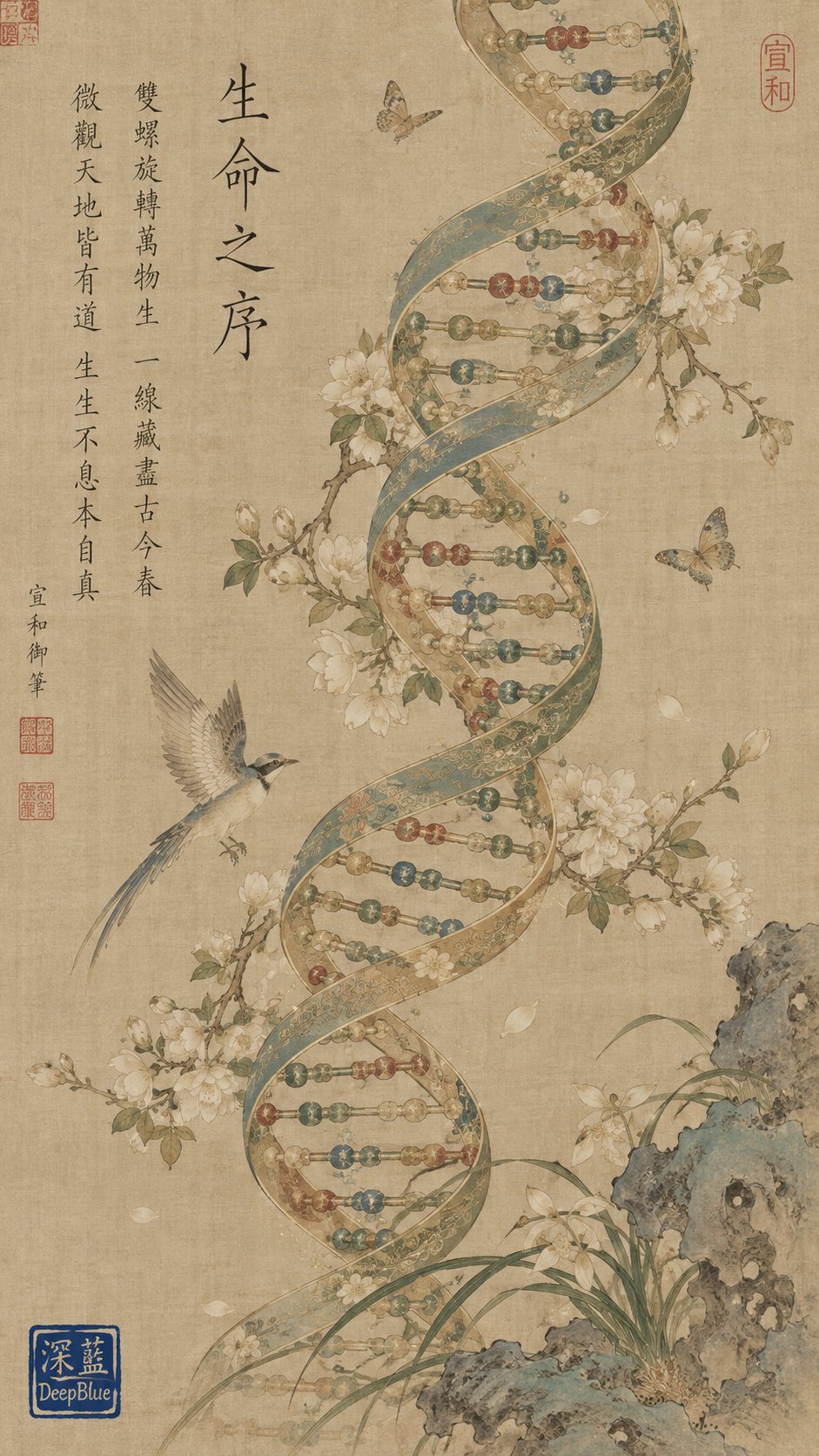 송대 공필화와 초현실적 주제 — AI image prompt — GPT Image 2.5 — Oil Painting, Surreal, Historical - 3