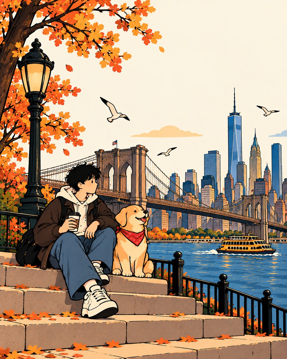 Playful Editorial Country Illustration — AI image prompt — GPT Image 2.5 — Character, Animals, Digital Art - 4