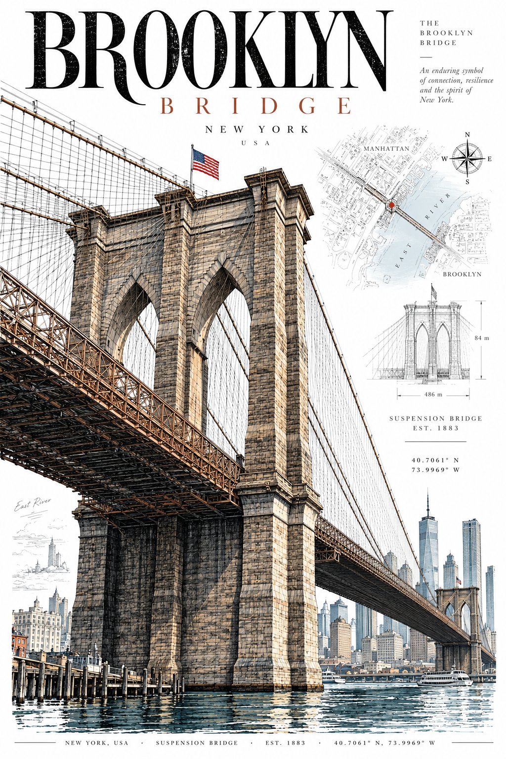 건축 여행 엽서 일러스트 — AI image prompt — GPT Image 2.5 — Poster, Architecture, Vintage - 2