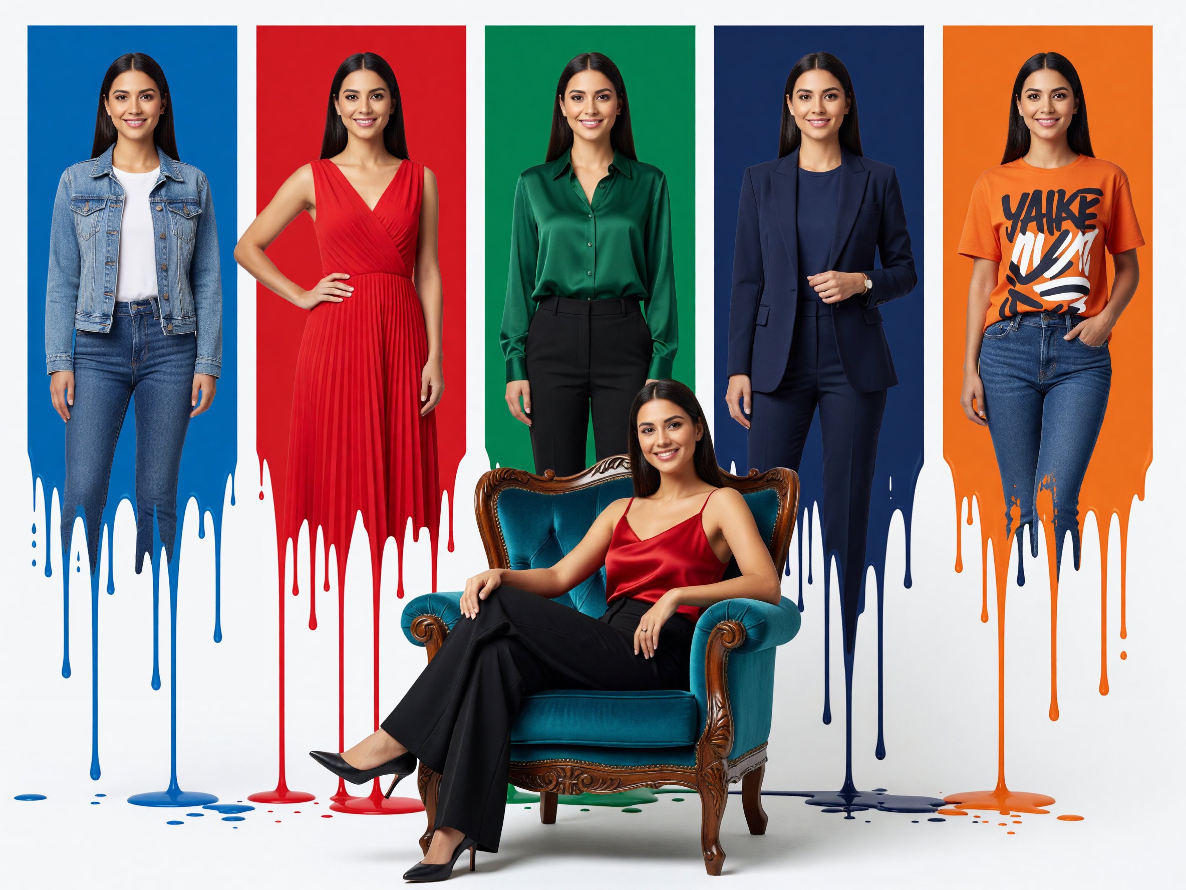 Color Block Panels Portrait Composite — AI image prompt — Grok Imagine 2 — Poster, Fashion, Portrait - 4