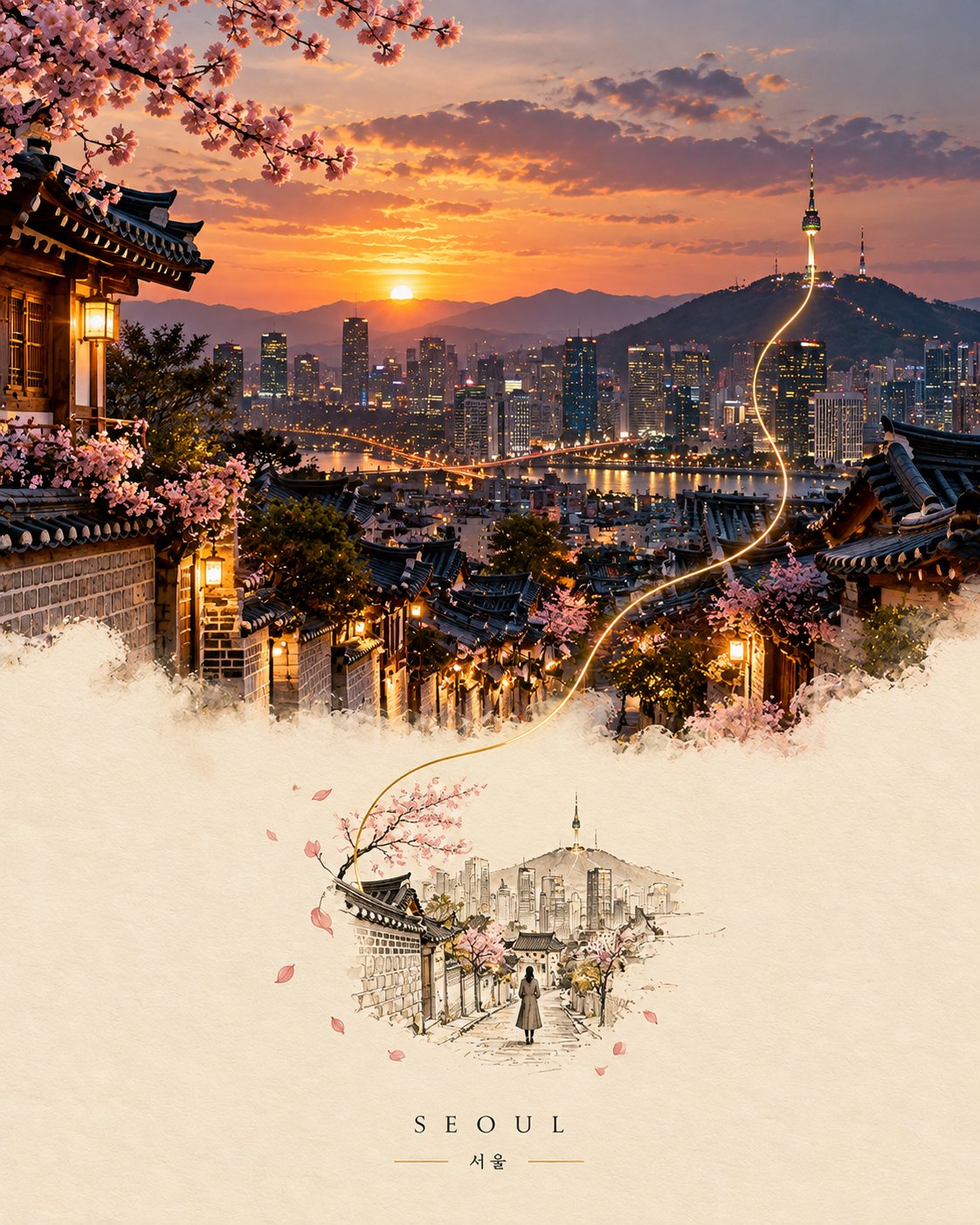 금실 여행 아트 포스터 — AI image prompt — GPT Image 2.5 — Poster, Cinematic, Realistic - 2