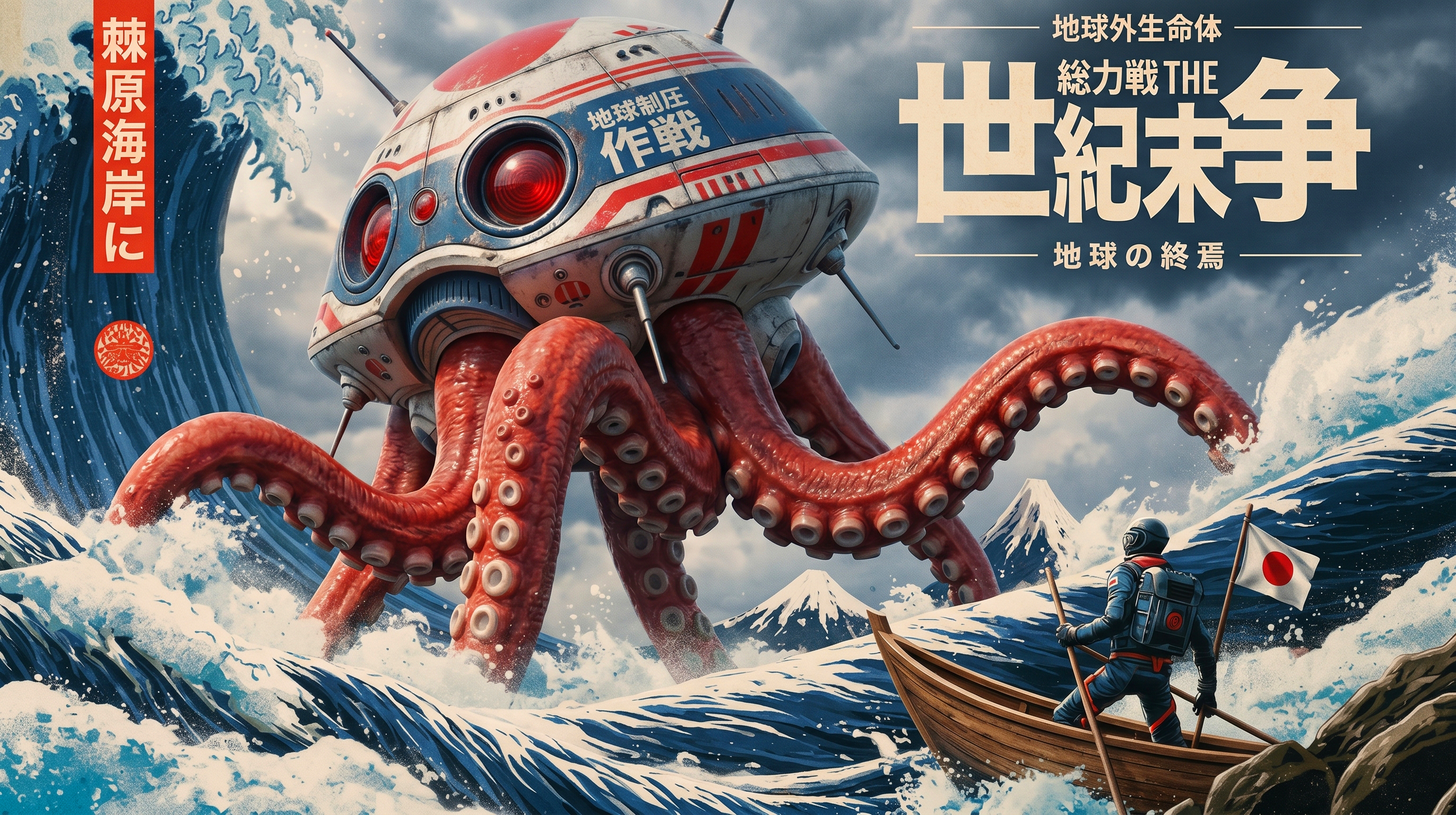 日本版『宇宙戦争』映画ポスター — AI image prompt — Nano Banana — Poster, Cinematic, Sci-Fi - 4