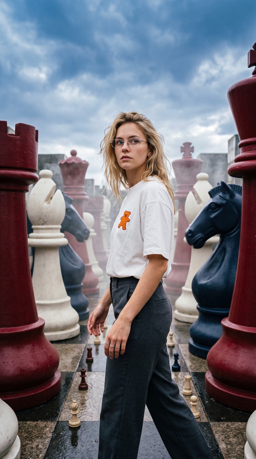 Surreal Chess Maze Fashion Editorial — AI image prompt — Nano Banana Pro — Surreal, Cinematic, Fashion - 3