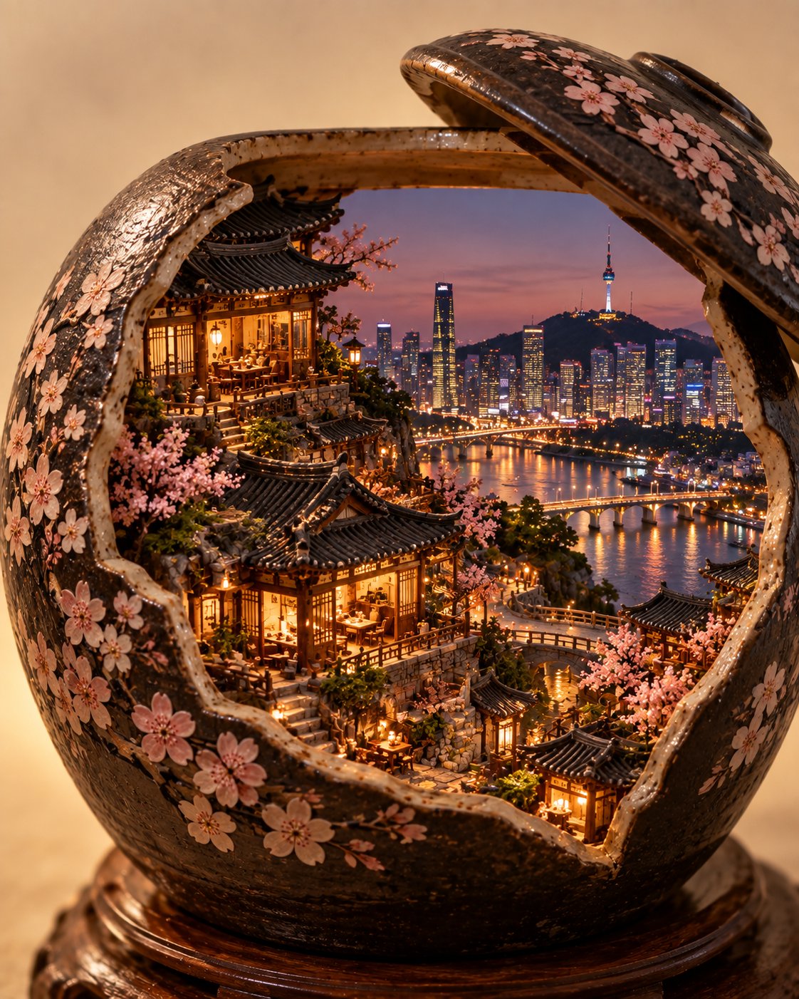 일상 사물 속 미니어처 디오라마 — AI image prompt — GPT Image 2.5 — Surreal, 3D Render, Realistic - 2