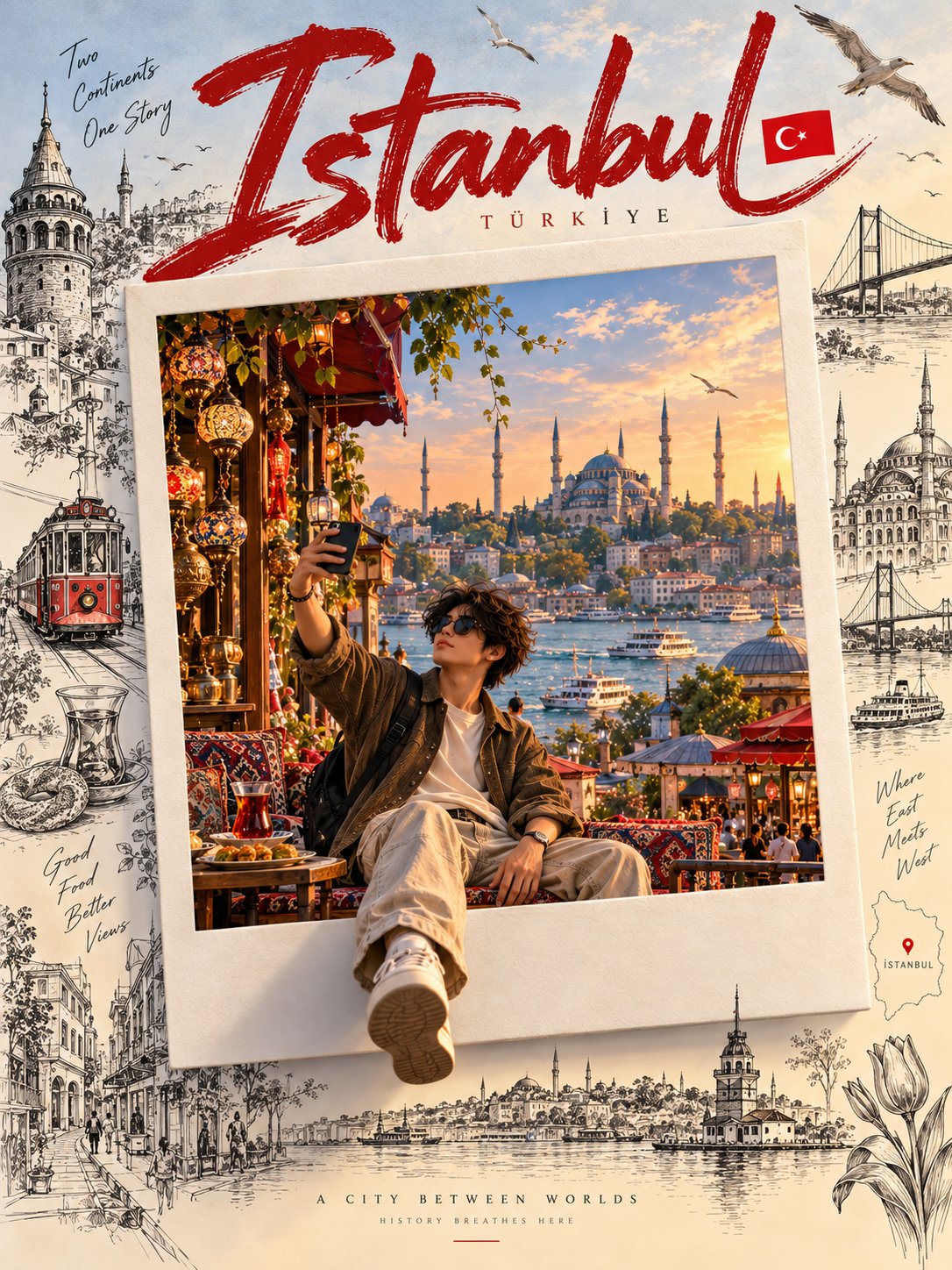 3D Polaroid Travel Souvenir Poster — AI image prompt — GPT Image 2.5 — Character, Poster, 3D Render - 3