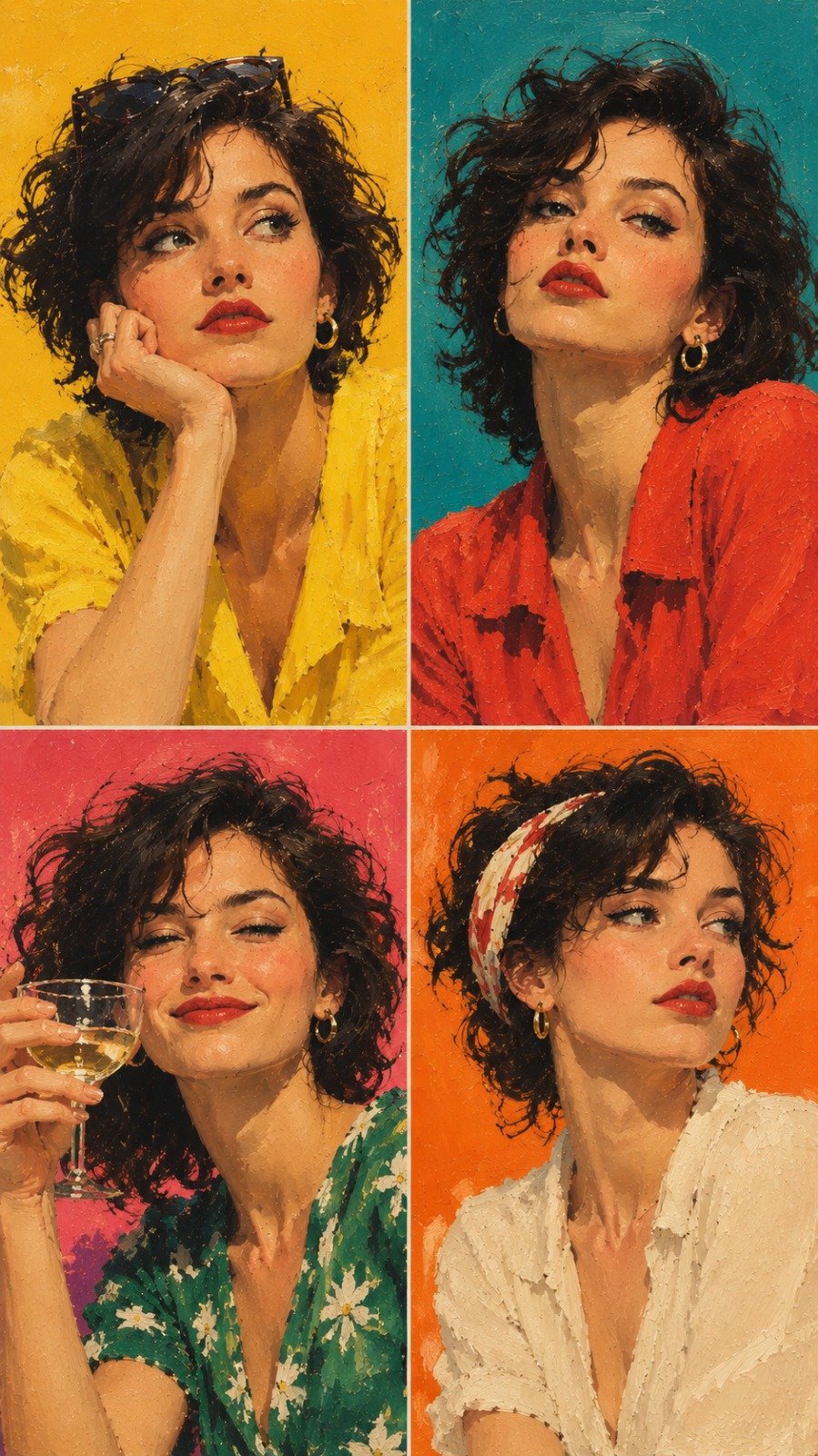 Vintage European Café Oil Painting Portrait — AI image prompt — GPT Image 2.5 — Oil Painting, Vintage, Portrait - 2