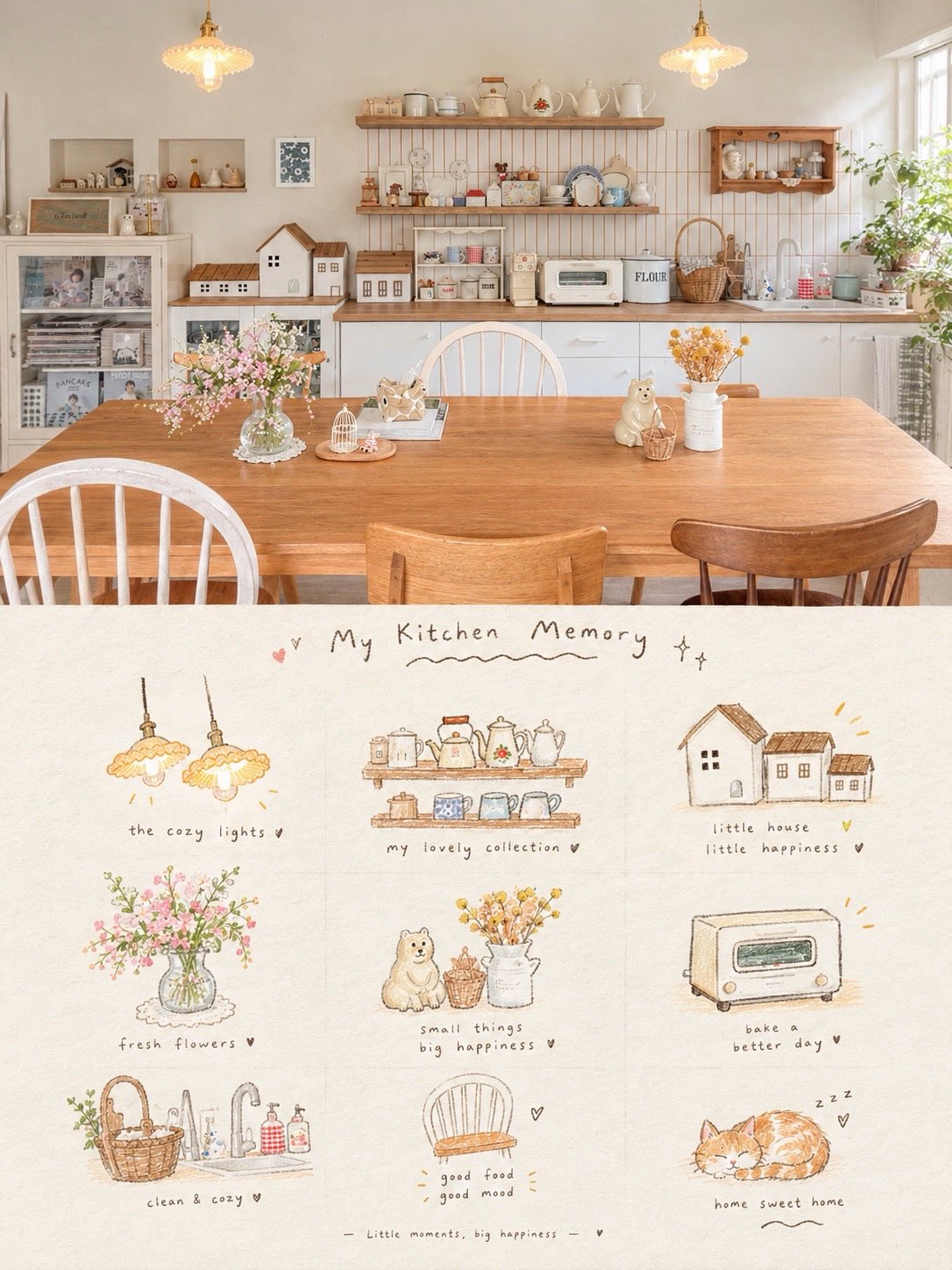 Cozy Home Scrapbook Poster — AI image prompt — GPT Image 2 — Digital Art, Realistic, Minimalist - 2