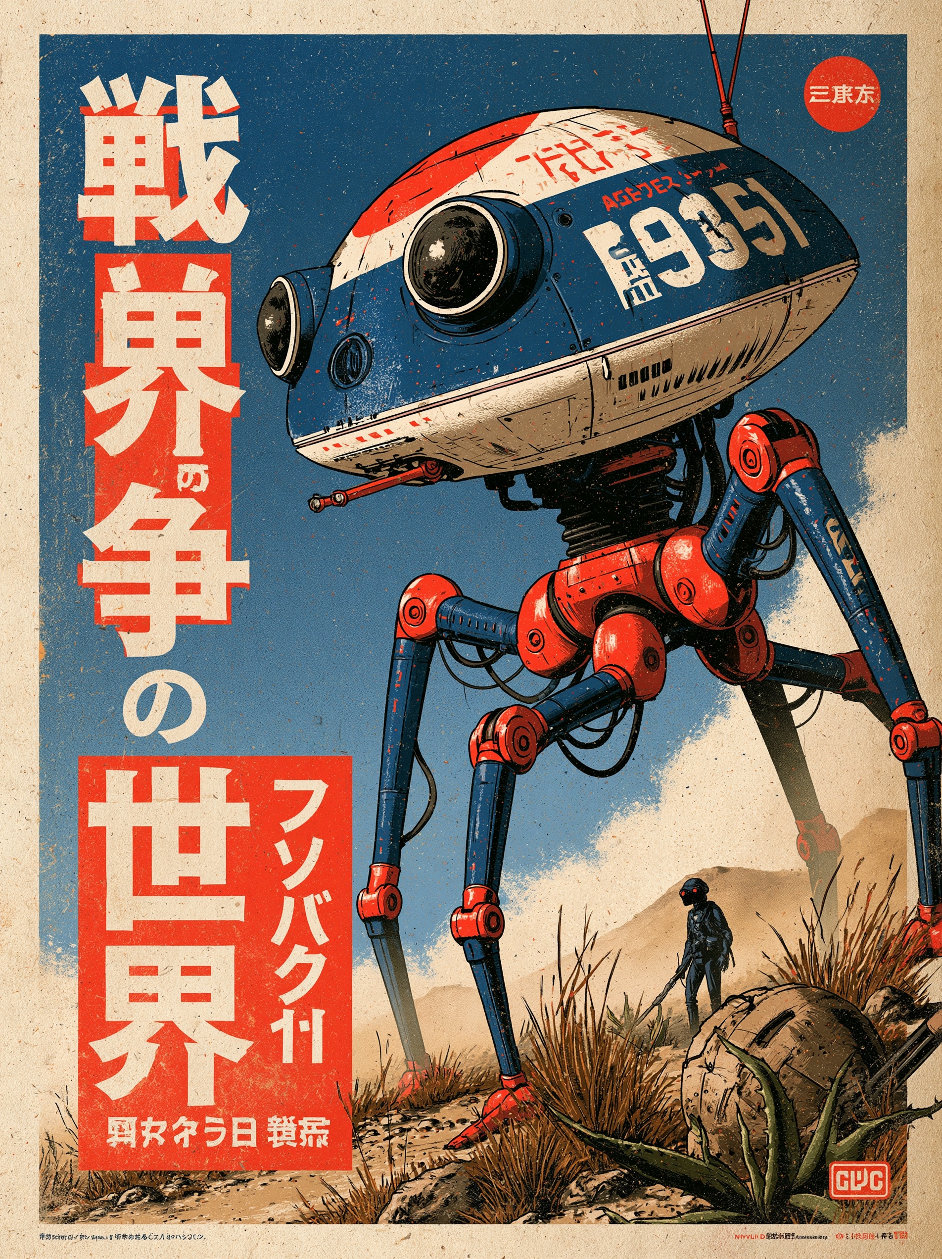 日本版『宇宙戦争』映画ポスター — AI image prompt — Nano Banana — Poster, Cinematic, Sci-Fi - 2