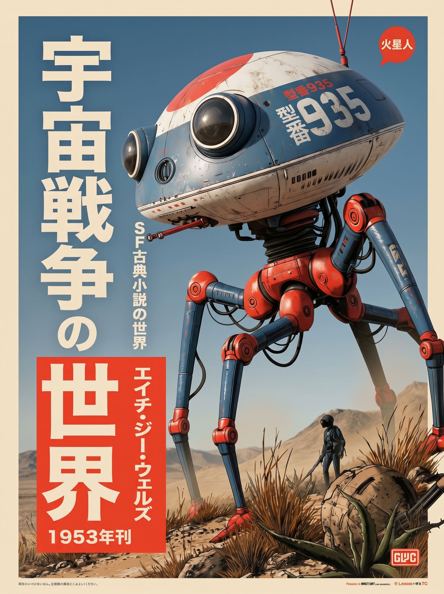 日本版『宇宙戦争』映画ポスター — AI image prompt — Nano Banana — Poster, Cinematic, Sci-Fi - 3