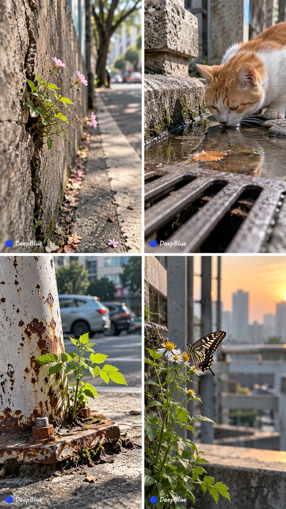 Urban iPhone Snap with Tiny Miracles — AI image prompt — GPT Image 2 — Street Photography, Realistic, Peaceful - 2