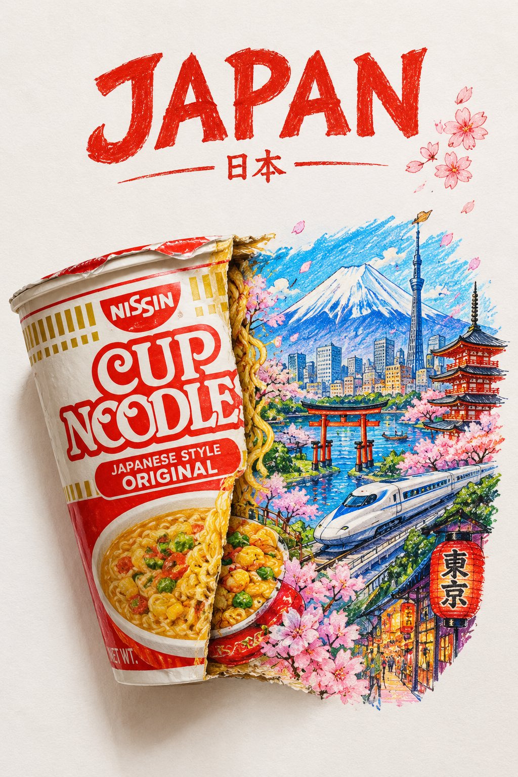 各国お菓子パケット分解アート — AI image prompt — GPT Image 2.5 — Typography, Poster, Product Photography - 1