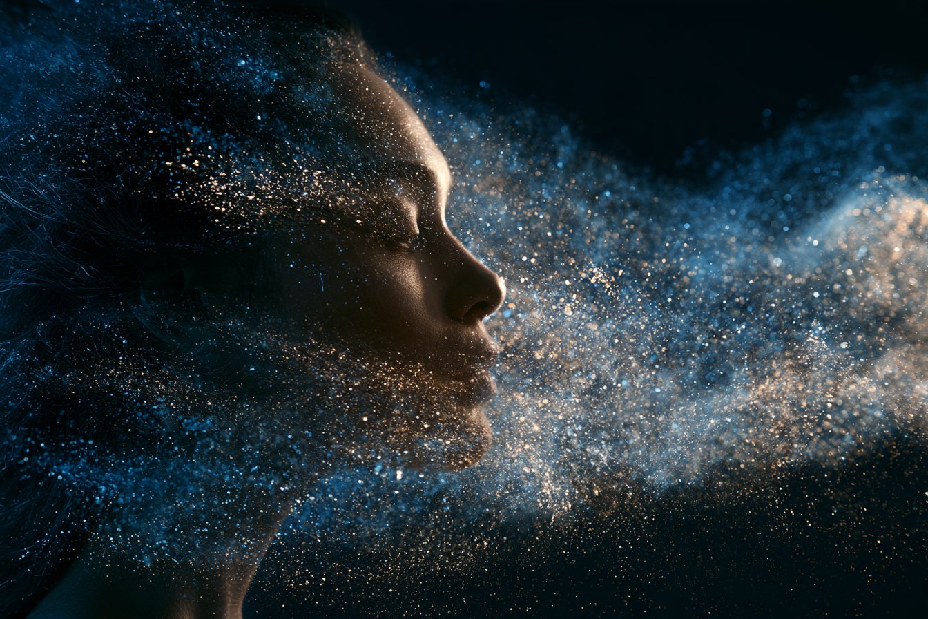 スターダスト・カスケード・ポートレート — AI image prompt — GPT Image 2.5 — Surreal, Ethereal, Space - 1