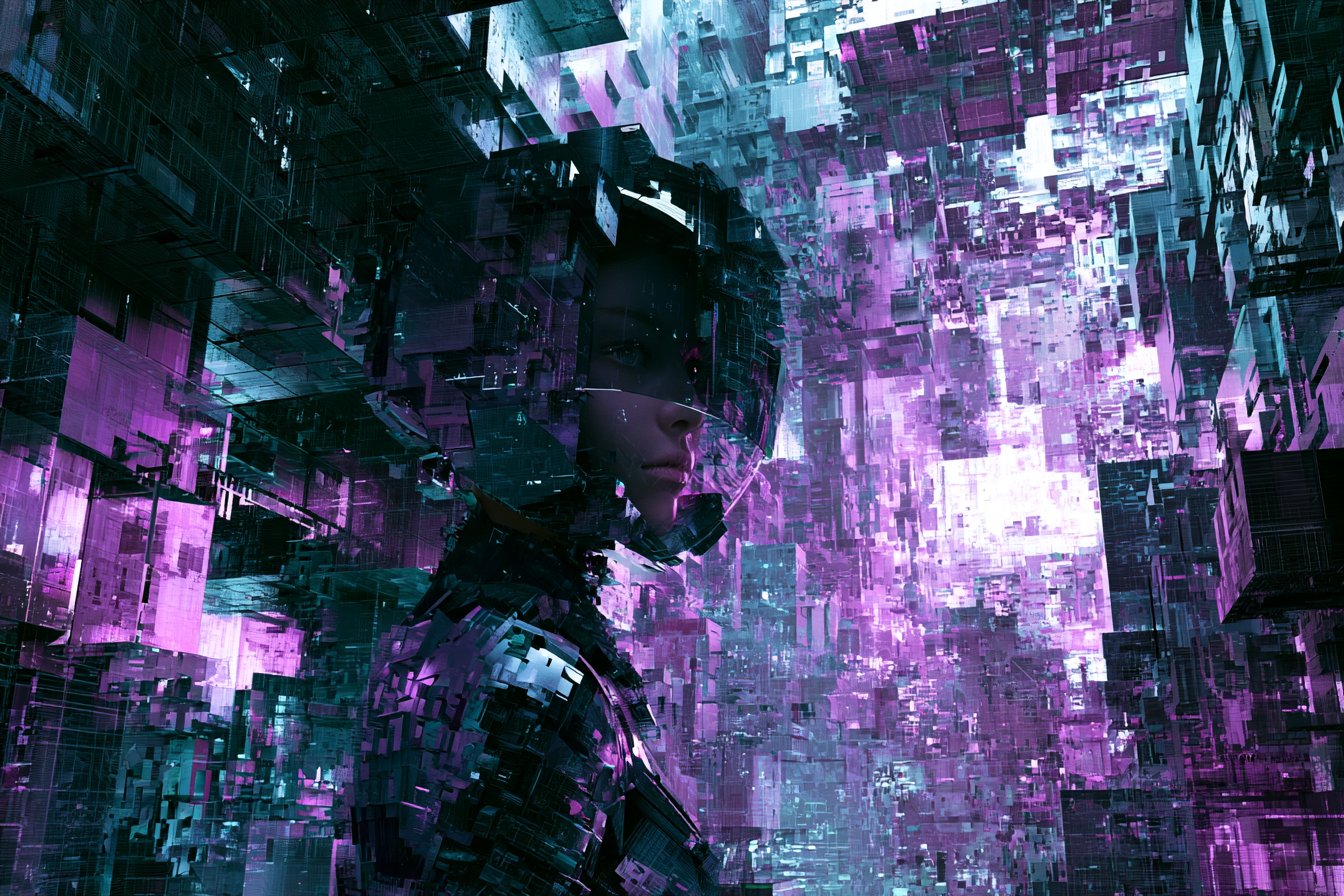 量子万華鏡都市探検 — AI image prompt — FLUX 3 — Surreal, Sci-Fi, Cityscape - 2