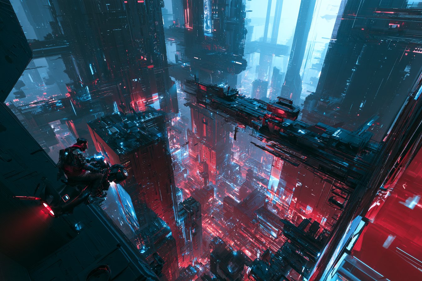 量子万華鏡都市探検 — AI image prompt — FLUX 3 — Surreal, Sci-Fi, Cityscape - 4