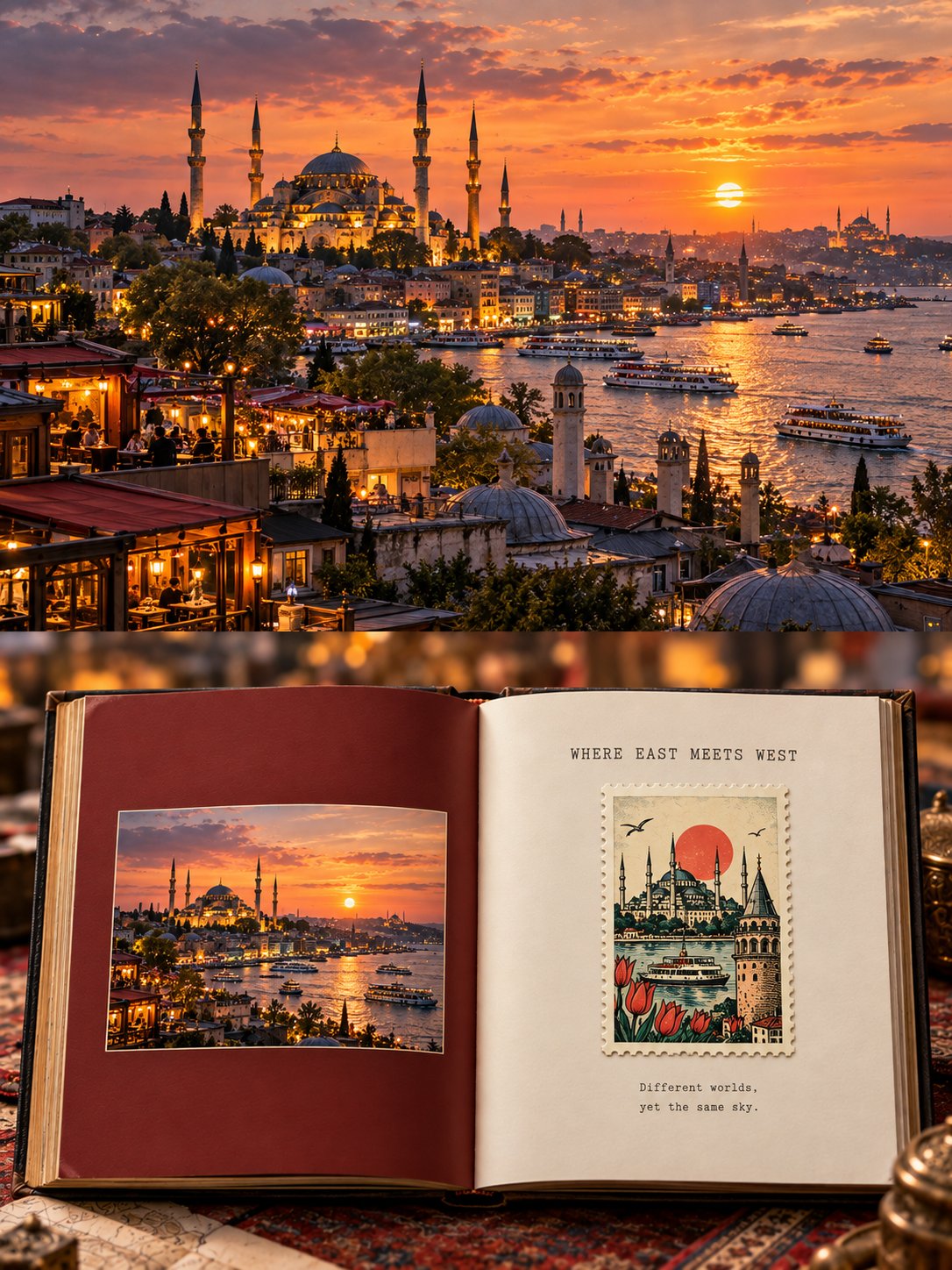 Editorial Travel Memory Poster Template — AI image prompt — GPT Image 2.5 — Poster, Cinematic, Realistic - 3