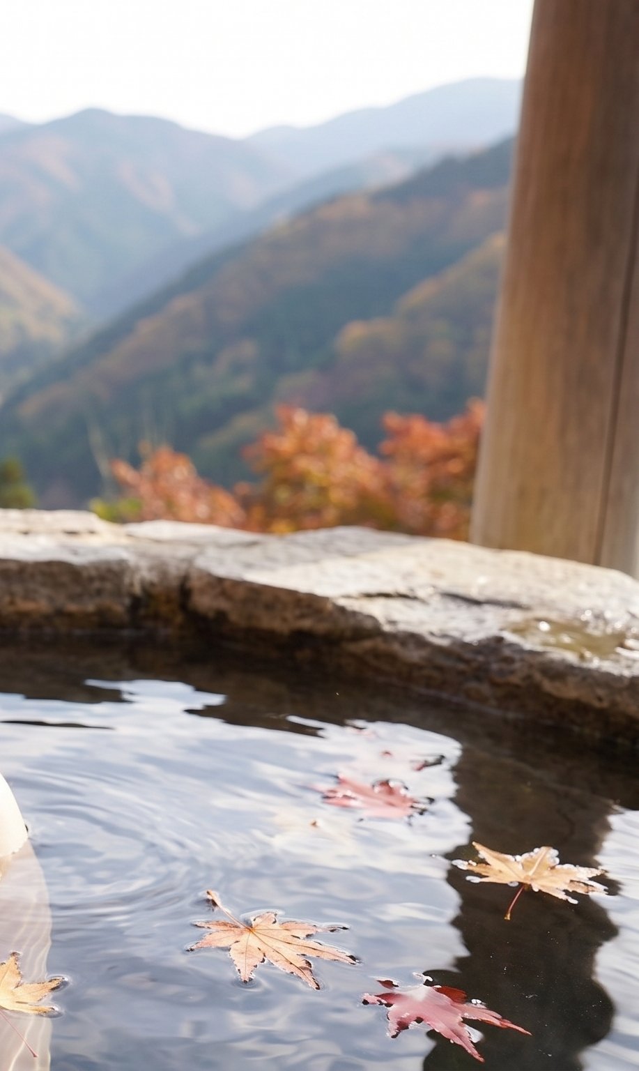 Japanese Woman in Outdoor Onsen — AI image prompt — Nano Banana Pro — Cinematic, Realistic, Portrait - 3
