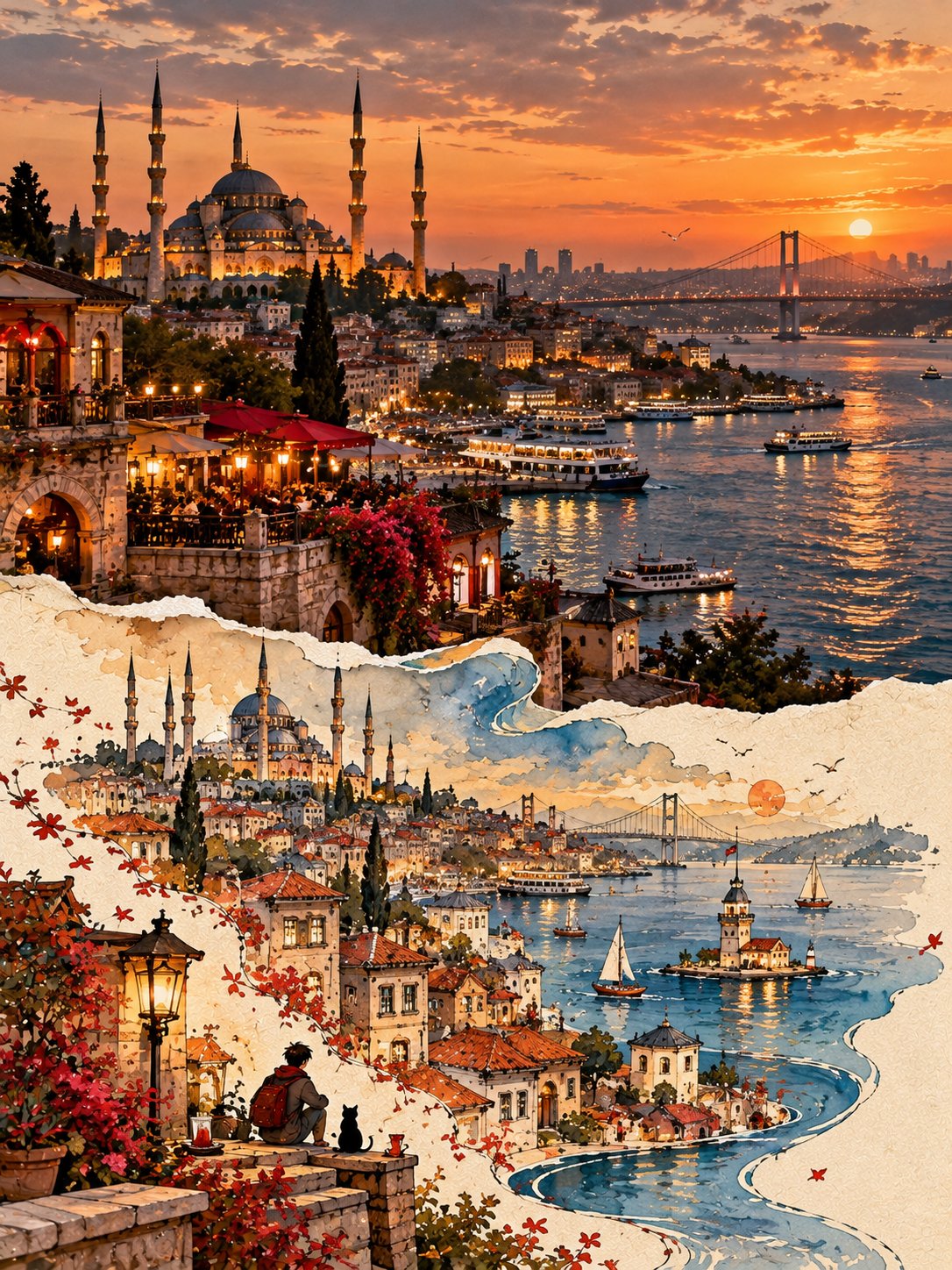 Second World Surreal Photo Collage — AI image prompt — GPT Image 2.5 — Surreal, Poster, Digital Art - 2