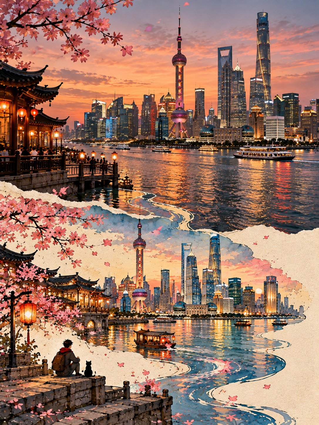 Second World Surreal Photo Collage — AI image prompt — GPT Image 2.5 — Surreal, Poster, Digital Art - 4