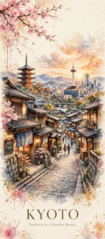 ドバイ・ヴェネツィア水彩トラベルエディトリアル — AI image prompt — Grok Imagine 2 — Poster, Watercolor, Landscape - 2