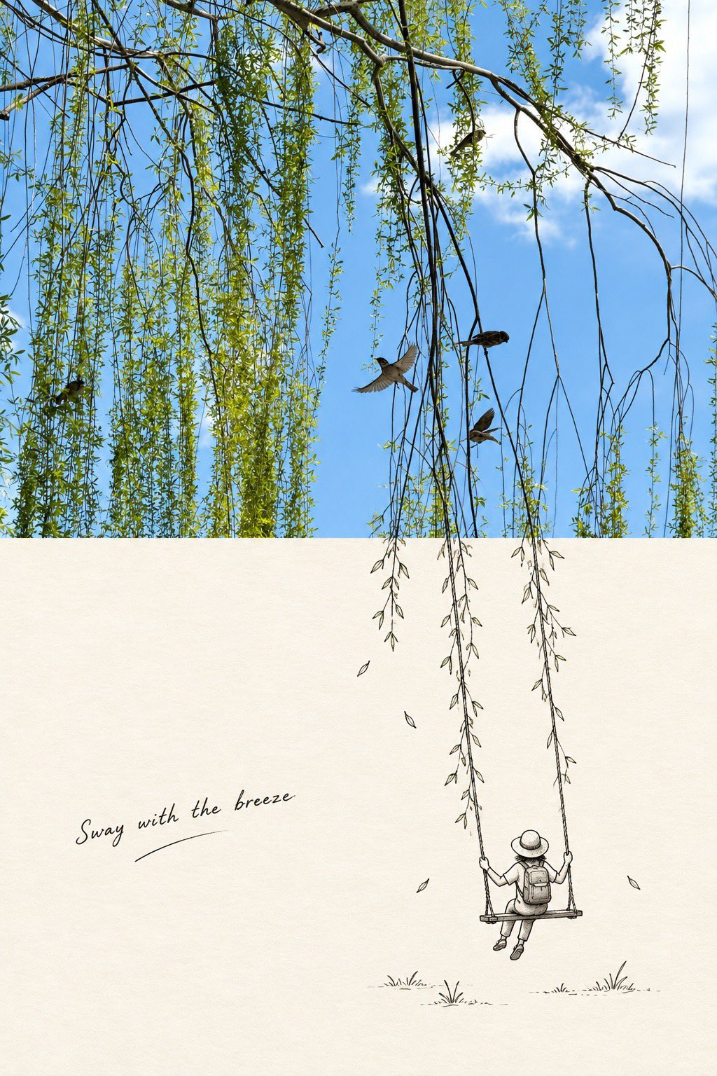 ミニマル編集写真インクポスター — AI image prompt — GPT Image 2 — Nature, Poster, Minimalist - 2