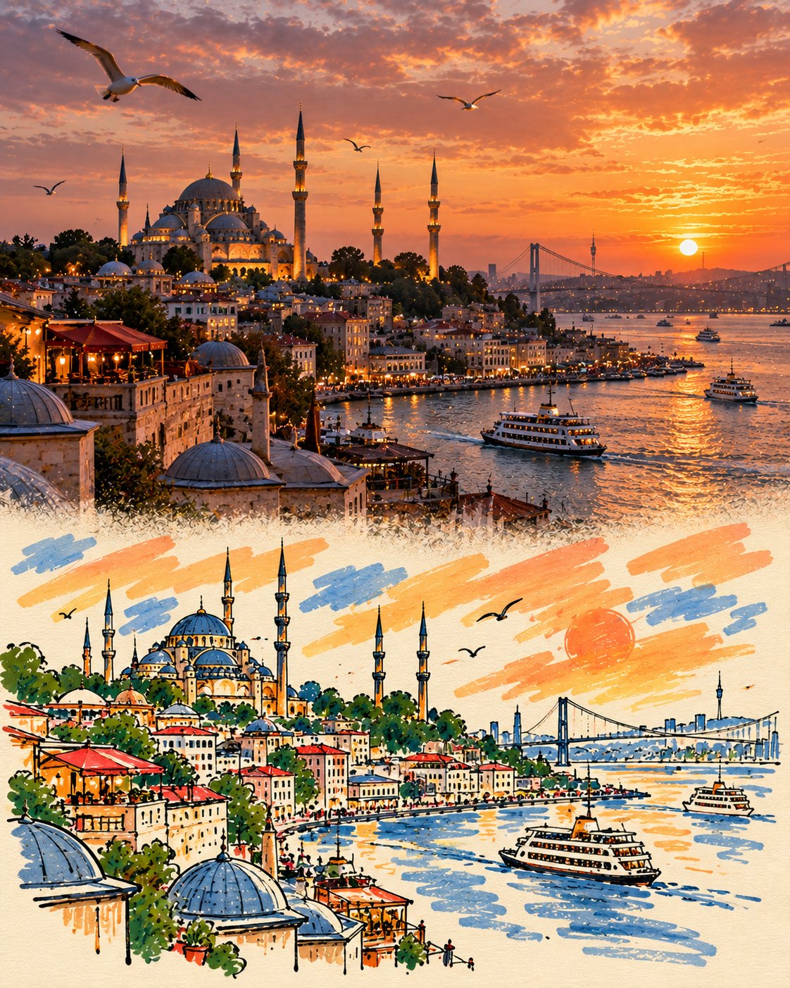 Photo Graffiti Travel Poster Template — AI image prompt — GPT Image 2.5 — Poster, Digital Art, Cinematic - 2
