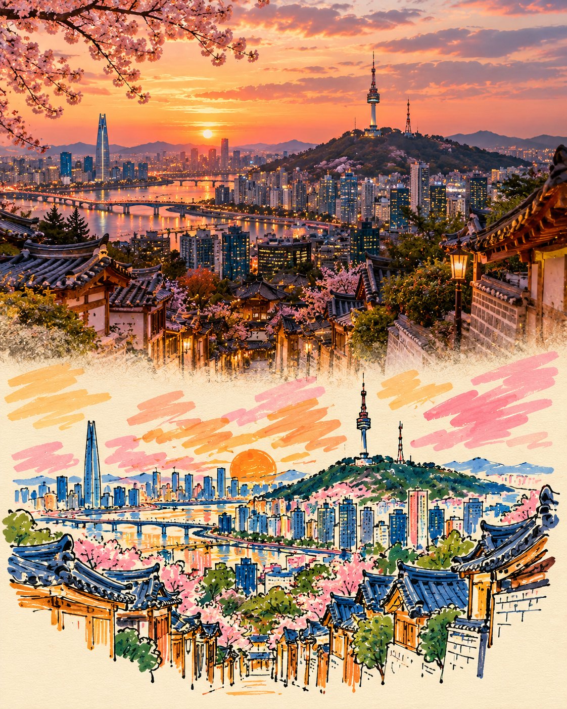 Photo Graffiti Travel Poster Template — AI image prompt — GPT Image 2.5 — Poster, Digital Art, Cinematic - 3