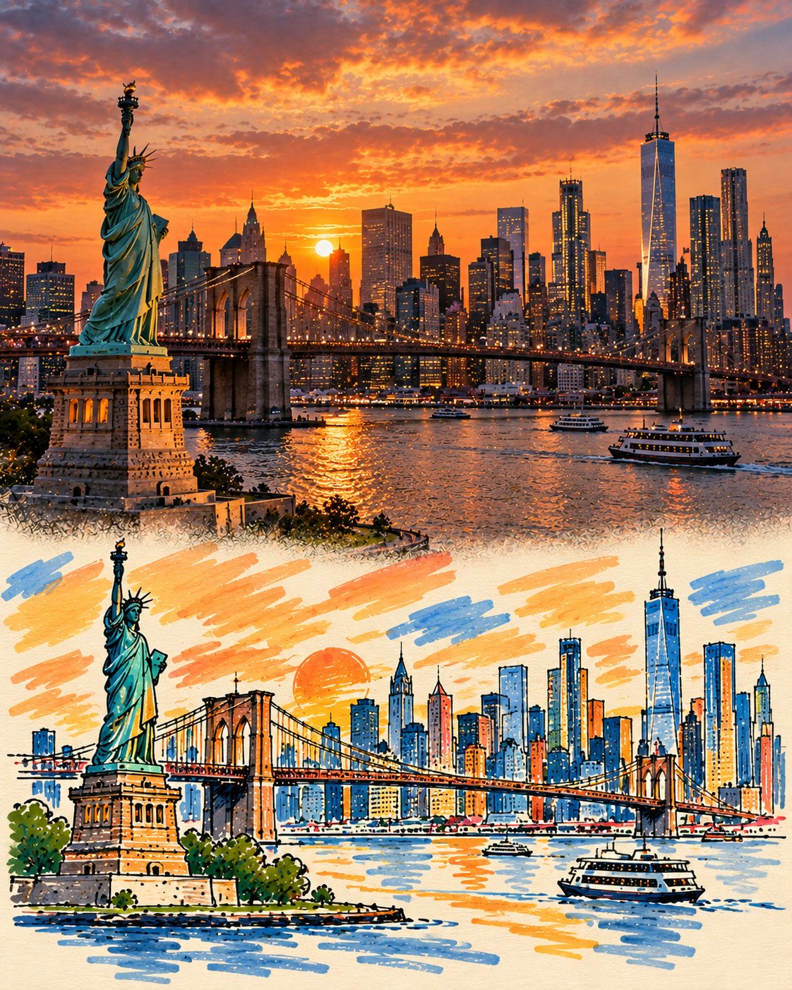 Photo Graffiti Travel Poster Template — AI image prompt — GPT Image 2.5 — Poster, Digital Art, Cinematic - 4