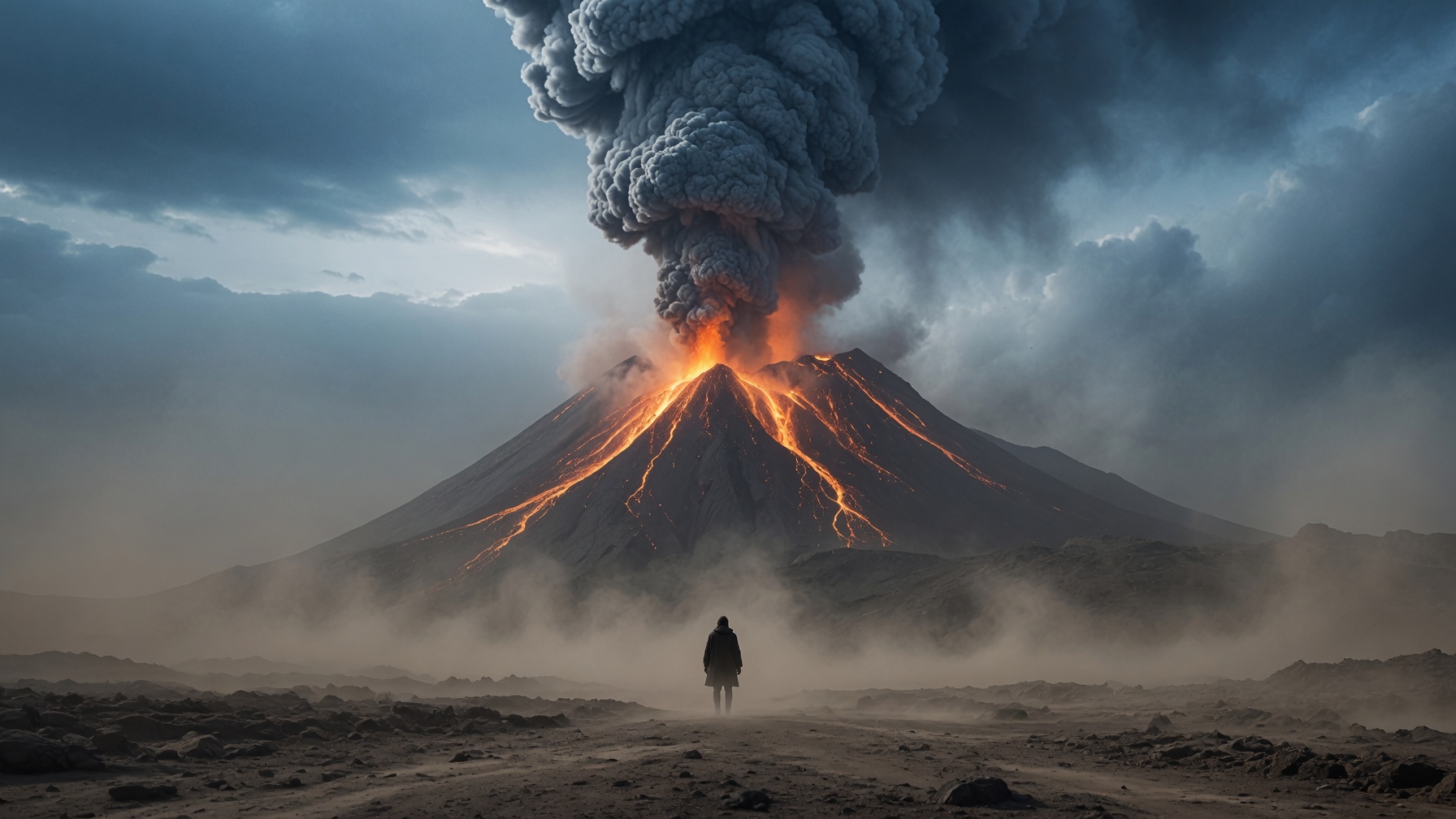Ruckenfigur Figure Facing Enormous Subject — AI image prompt — Grok Imagine 2 — Dramatic, Cinematic, Fantasy - 4