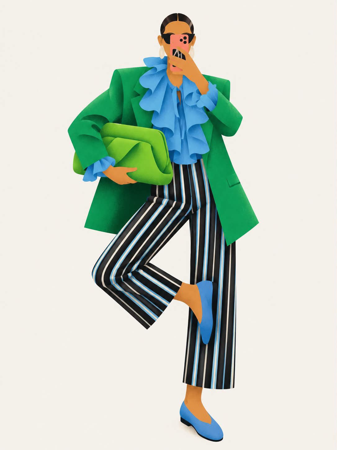 3D Paper-Cut Fashion Illustration — AI image prompt — Nano Banana 2.1 — Digital Art, 3D Render, Fashion - 3
