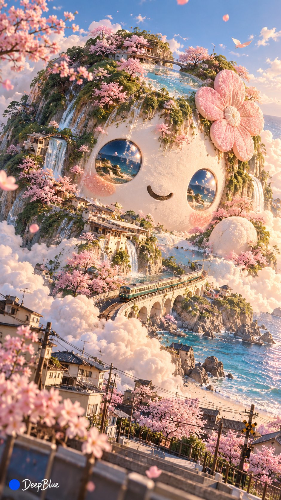 카오모지 초현실 포스터 — AI image prompt — GPT Image 2.5 — Surreal, Poster, Digital Art - 2