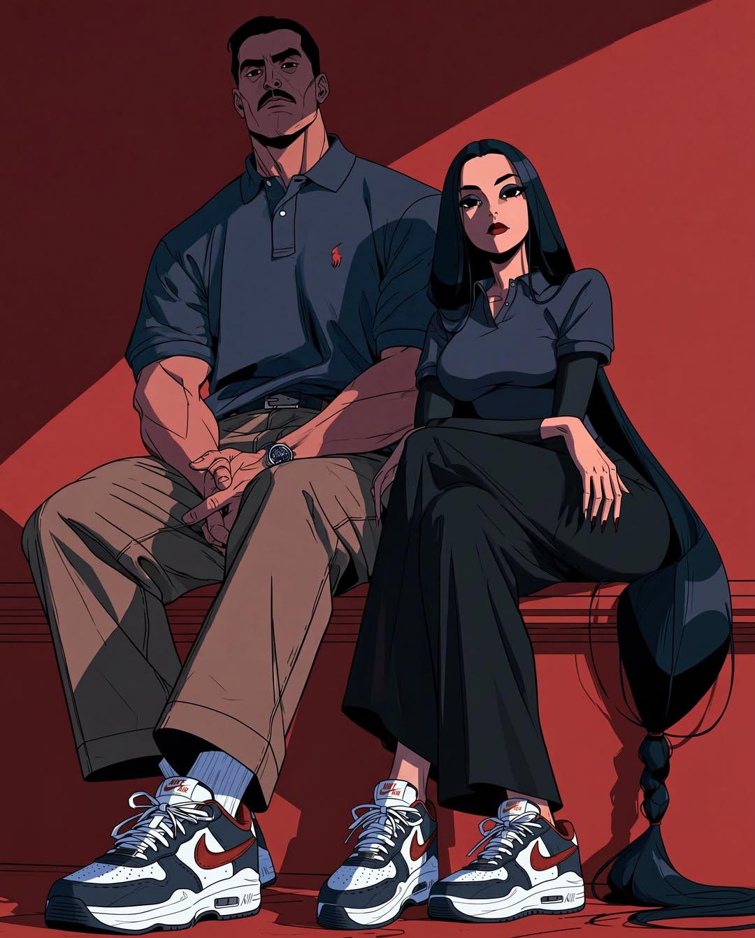 Anime Streetwear Couple Editorial — AI image prompt — Nano Banana 2.1 — Anime, Cinematic, Fashion - 3