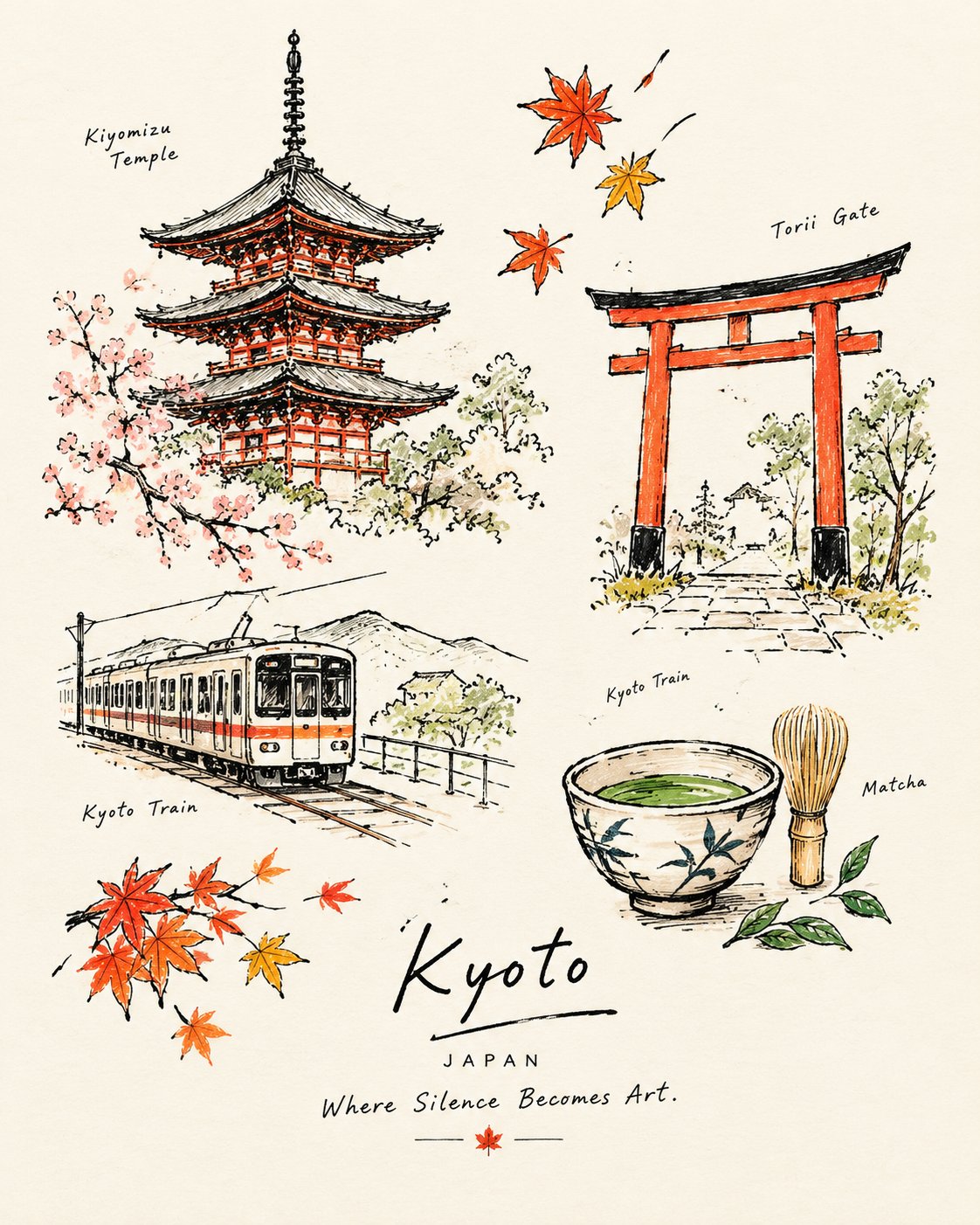 ヴィンテージの日本の墨絵スケッチの魅力と現代のエディトリアル旅行アートにインスパイアされた、美しくミニマルな手描きの旅行ジャーナルイラストを作成してください。
[CITY / COUNTRY / LA — AI image prompt — GPT Image 2.5