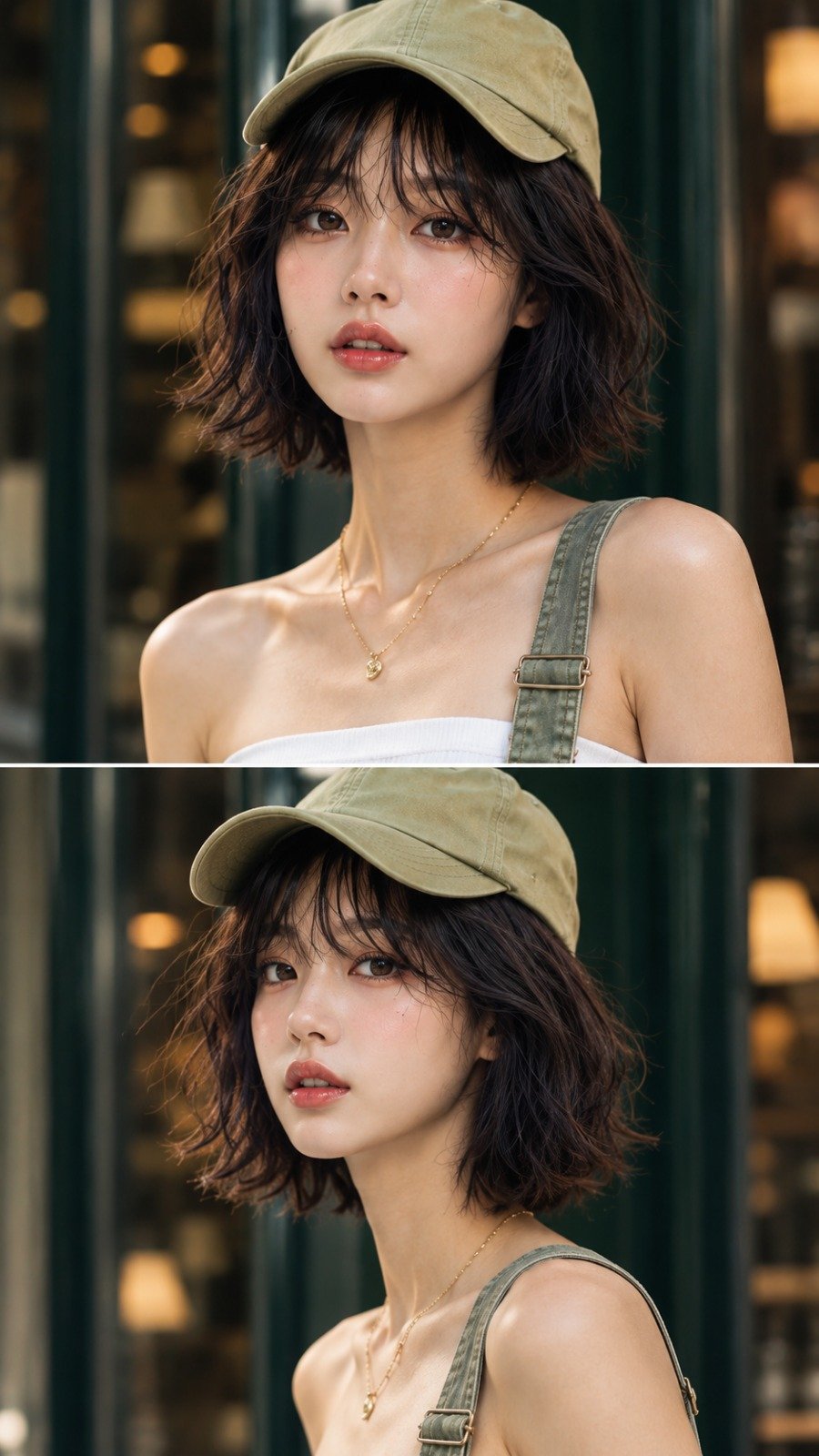 세이지 그린 카페 패션 포트레이트 — AI image prompt — GPT Image 2.5 — Fashion, Realistic, Portrait - 2