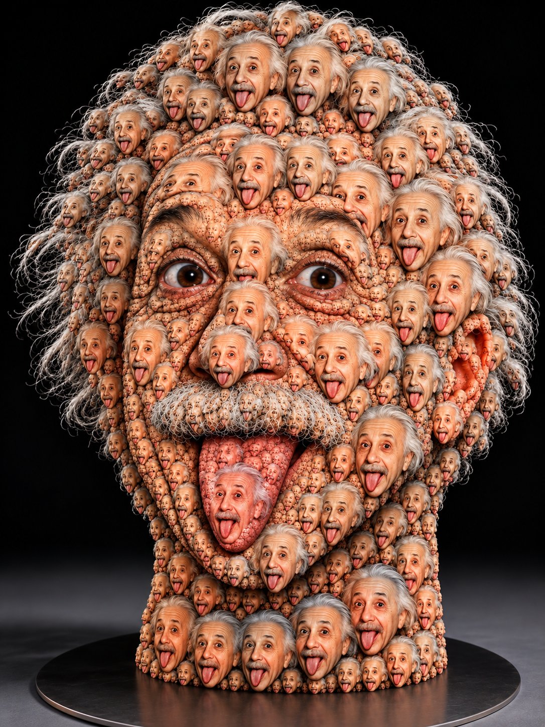 Surreal Face Mosaic Portrait Sculpture — AI image prompt — GPT Image 2.5 — Surreal, 3D Render, Portrait - 3
